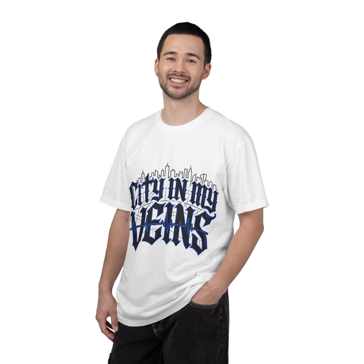 City in My Veins T-Shirt — Urban Skyline Graphic Tee