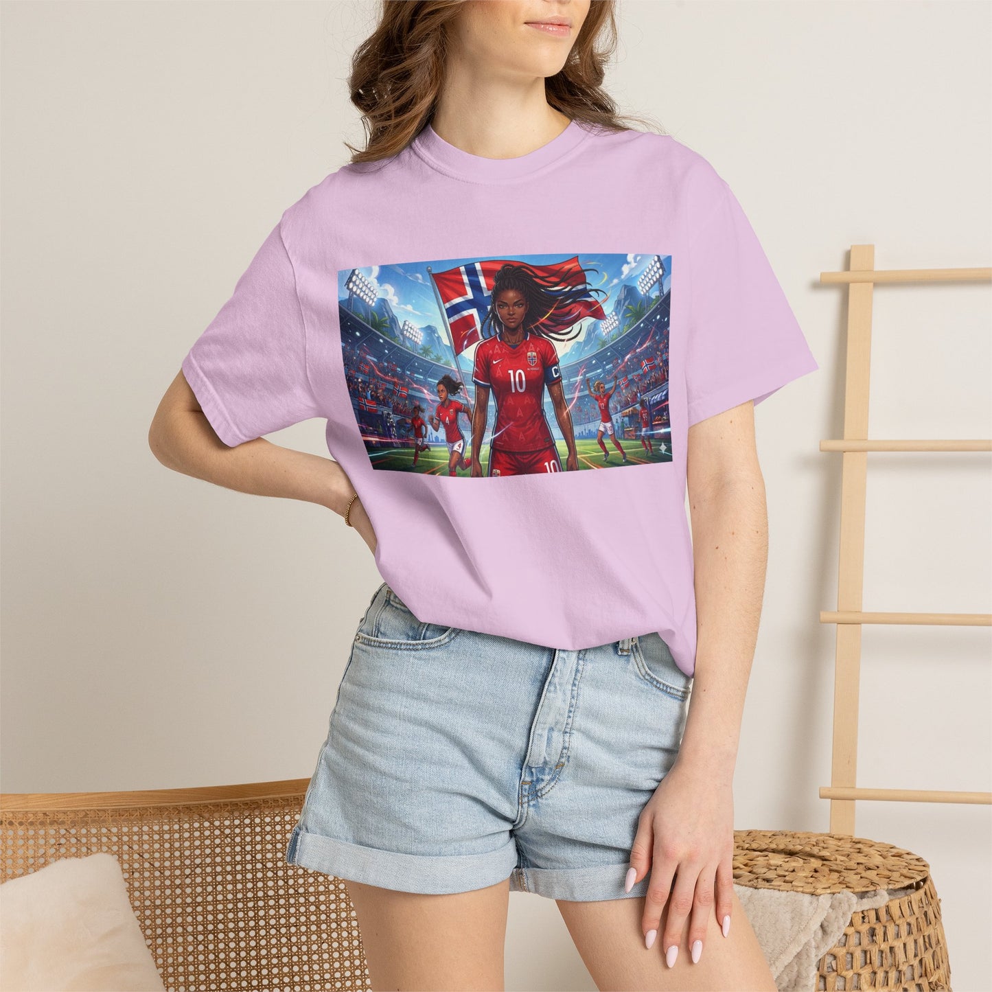 COMMANDER Norway – Female Unisex Garment-Dyed T-shirt