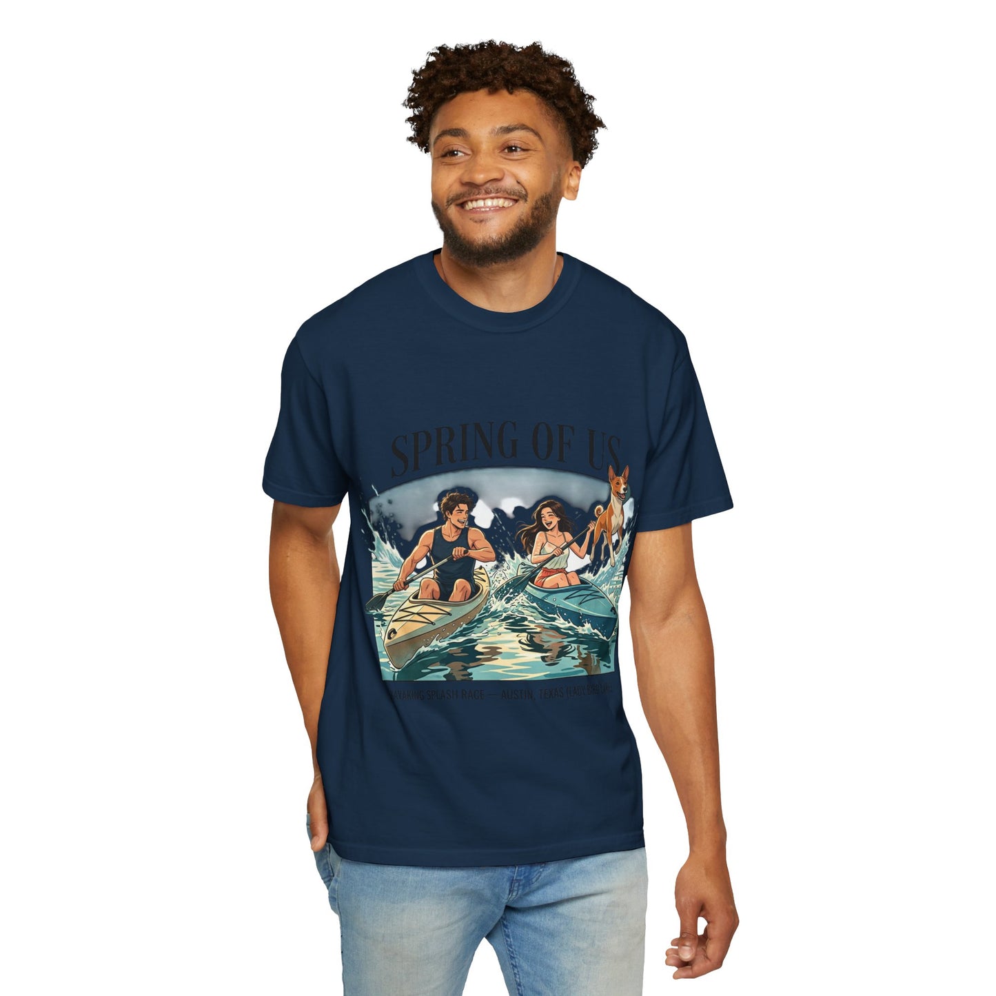 Spring of Us Kayaking T-Shirt — Retro Outdoor Adventure Tee