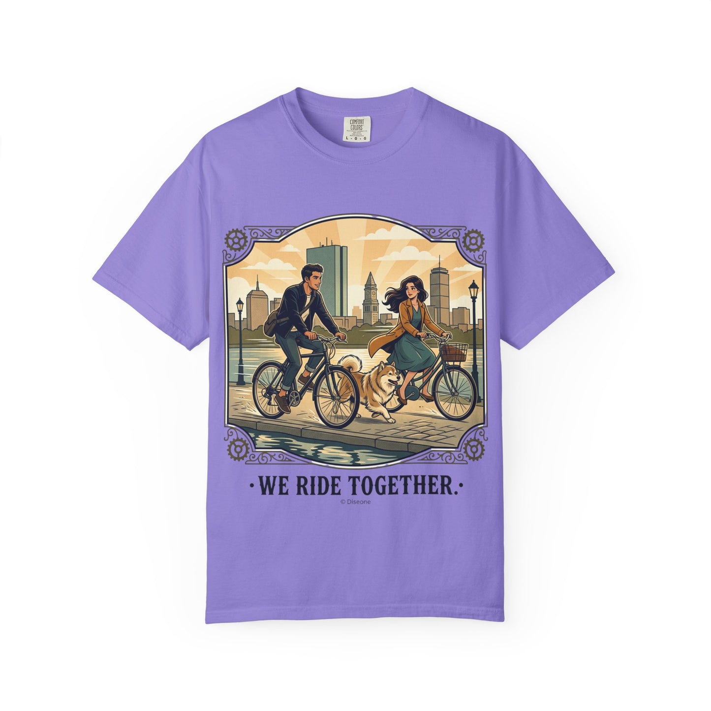 We Ride Together Bicycle Couple T-Shirt