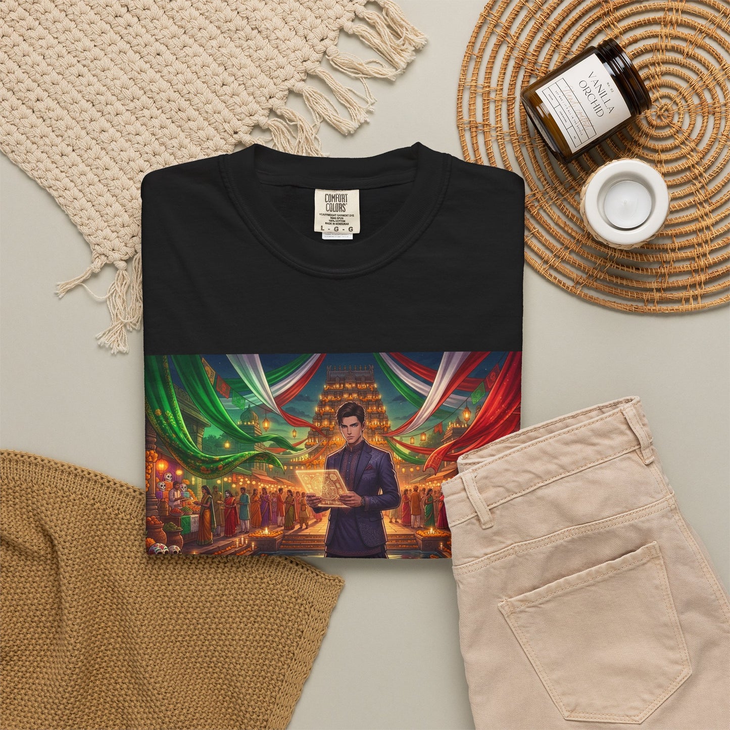 Mexican Festival Night T-Shirt — Cinematic Streets Graphic Tee