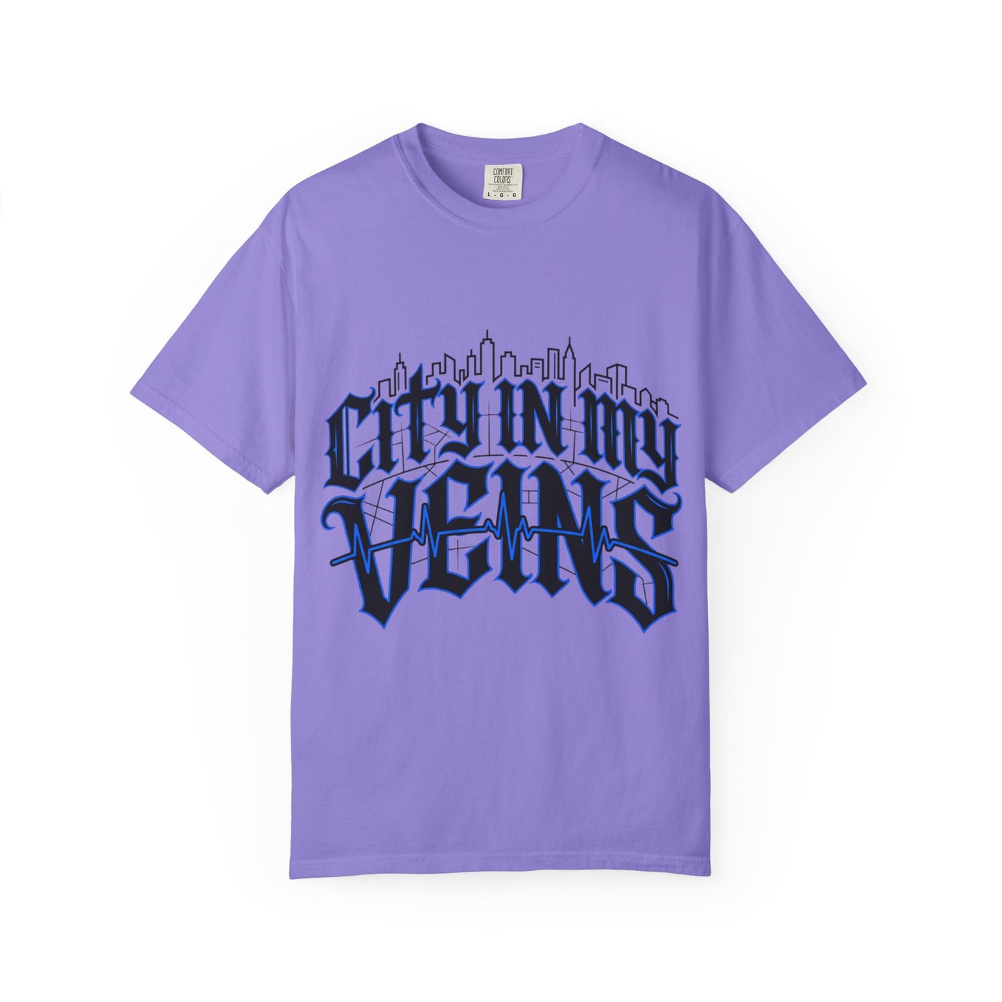 City in My Veins T-Shirt — Urban Skyline Graphic Tee