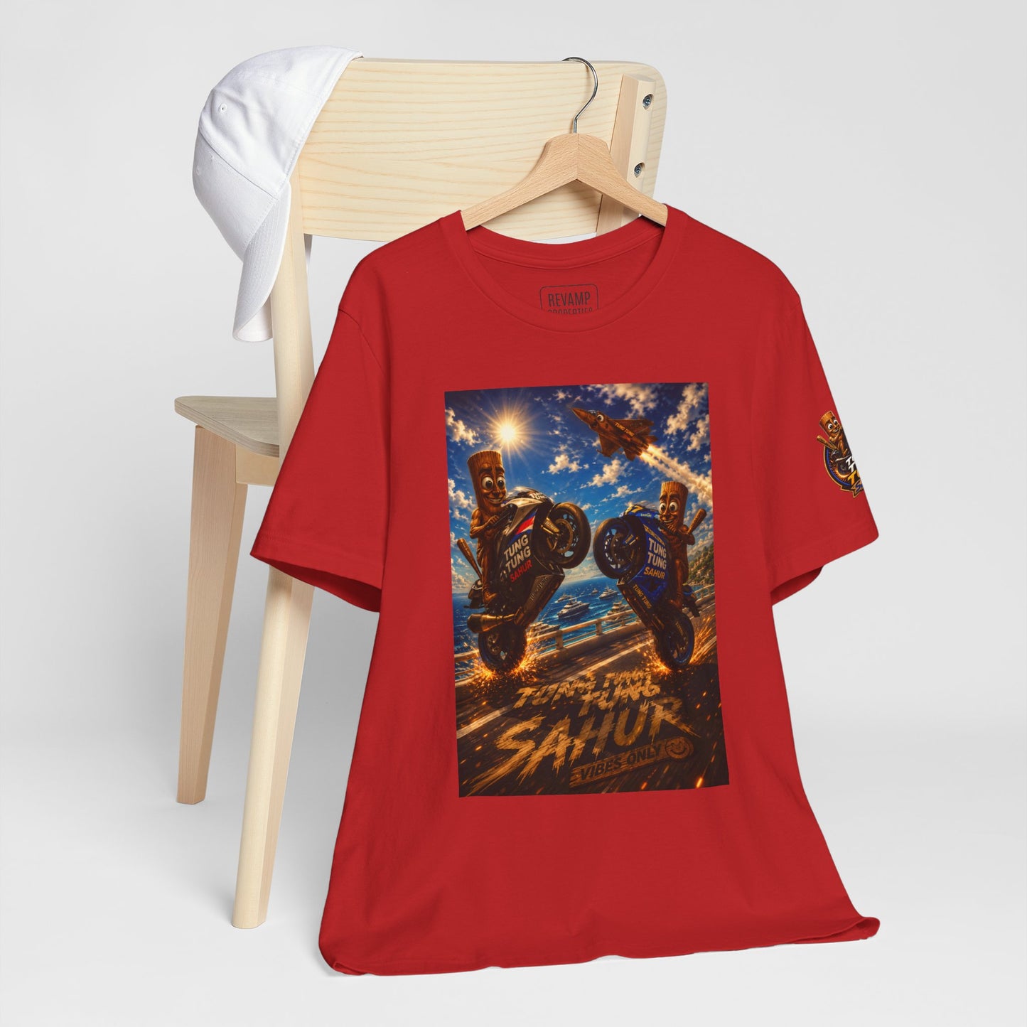 Motorcycle Stunt Tee — Sahara Riders Graphic T-Shirt
