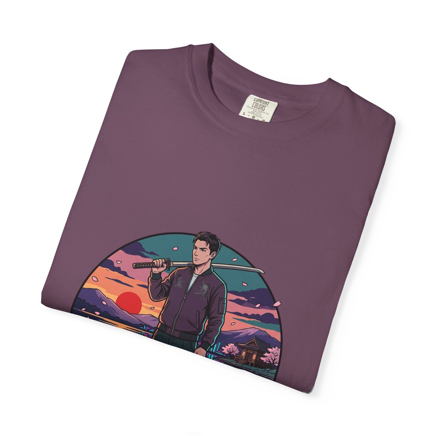 Vintage Night Harbor T-Shirt — Retro Sunset Fisherman Graphic Tee