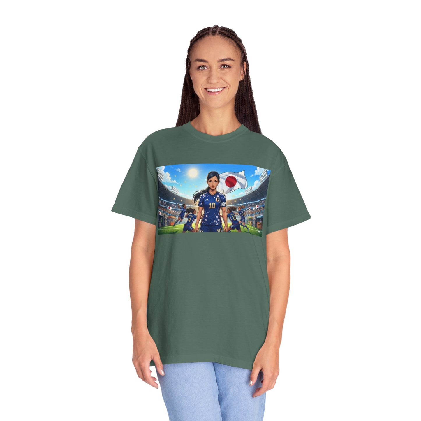 Soccer Player Japan T-Shirt — Japan Flag Soccer Fan Tee