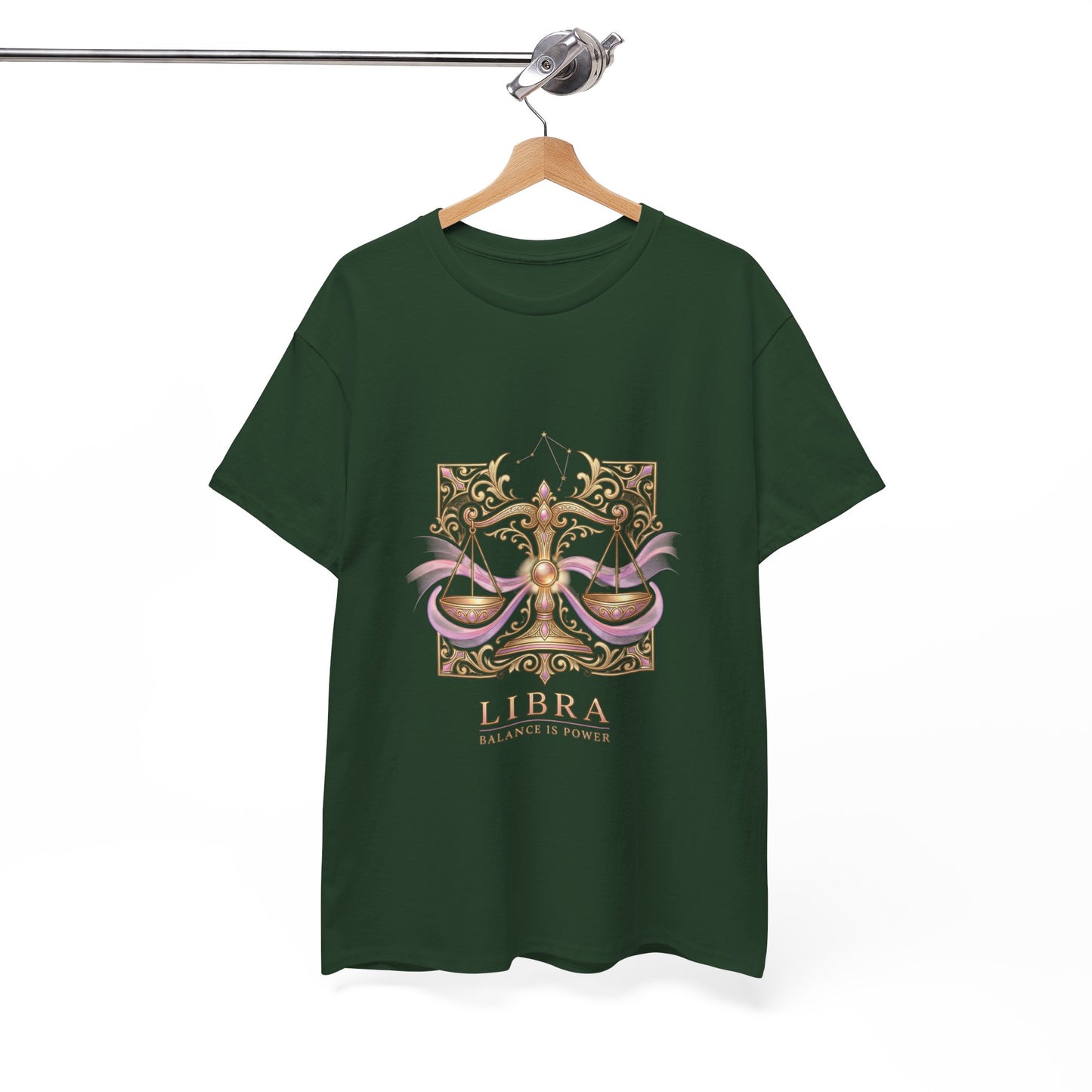 Libra Scales T‑Shirt — Zodiac Balance Is Power Tee
