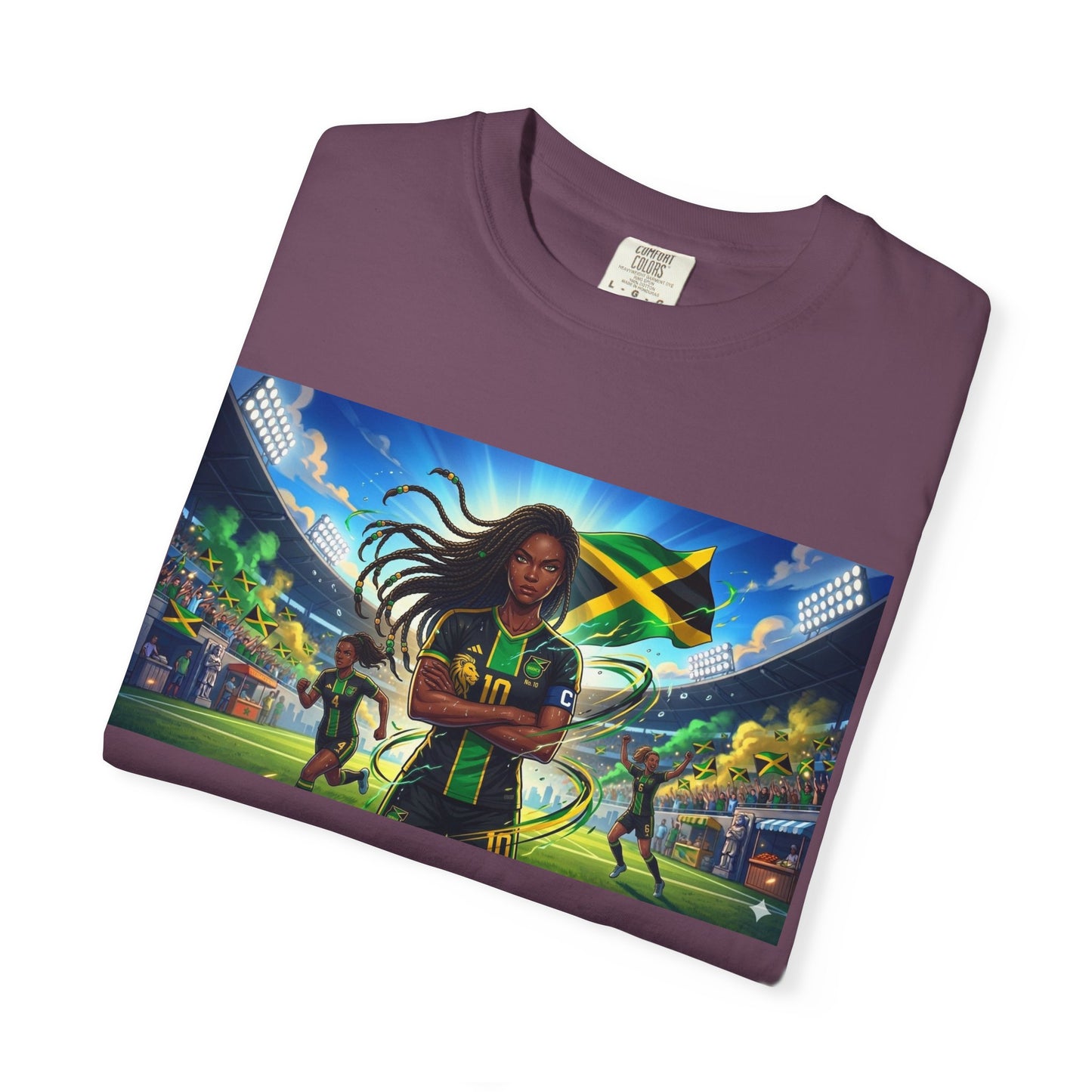 Jamaican Soccer Captain T-Shirt — Rasta Player Stadium Graphic Tee