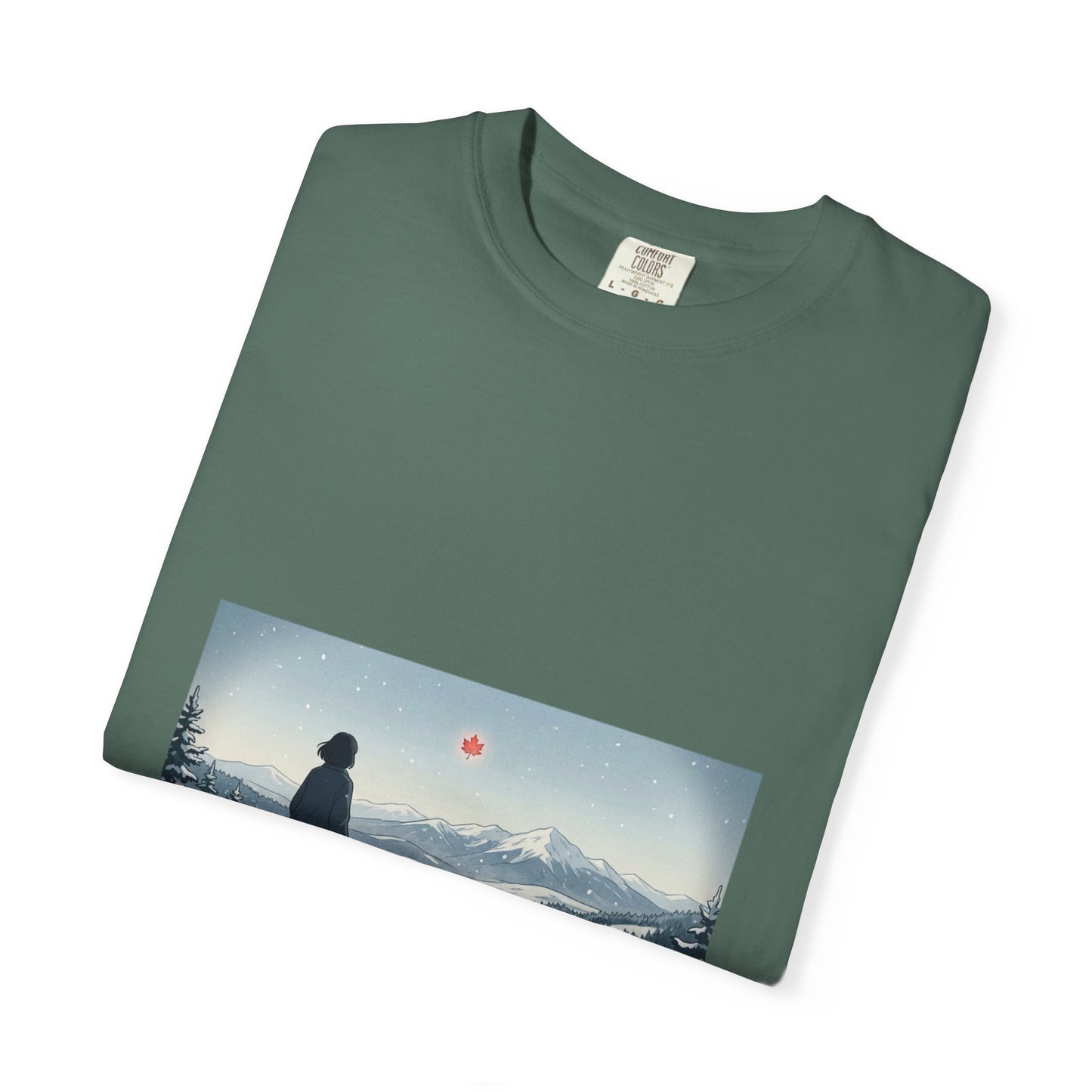 T-Shirt — Wanderer in Snowy Mountains Graphic Tee