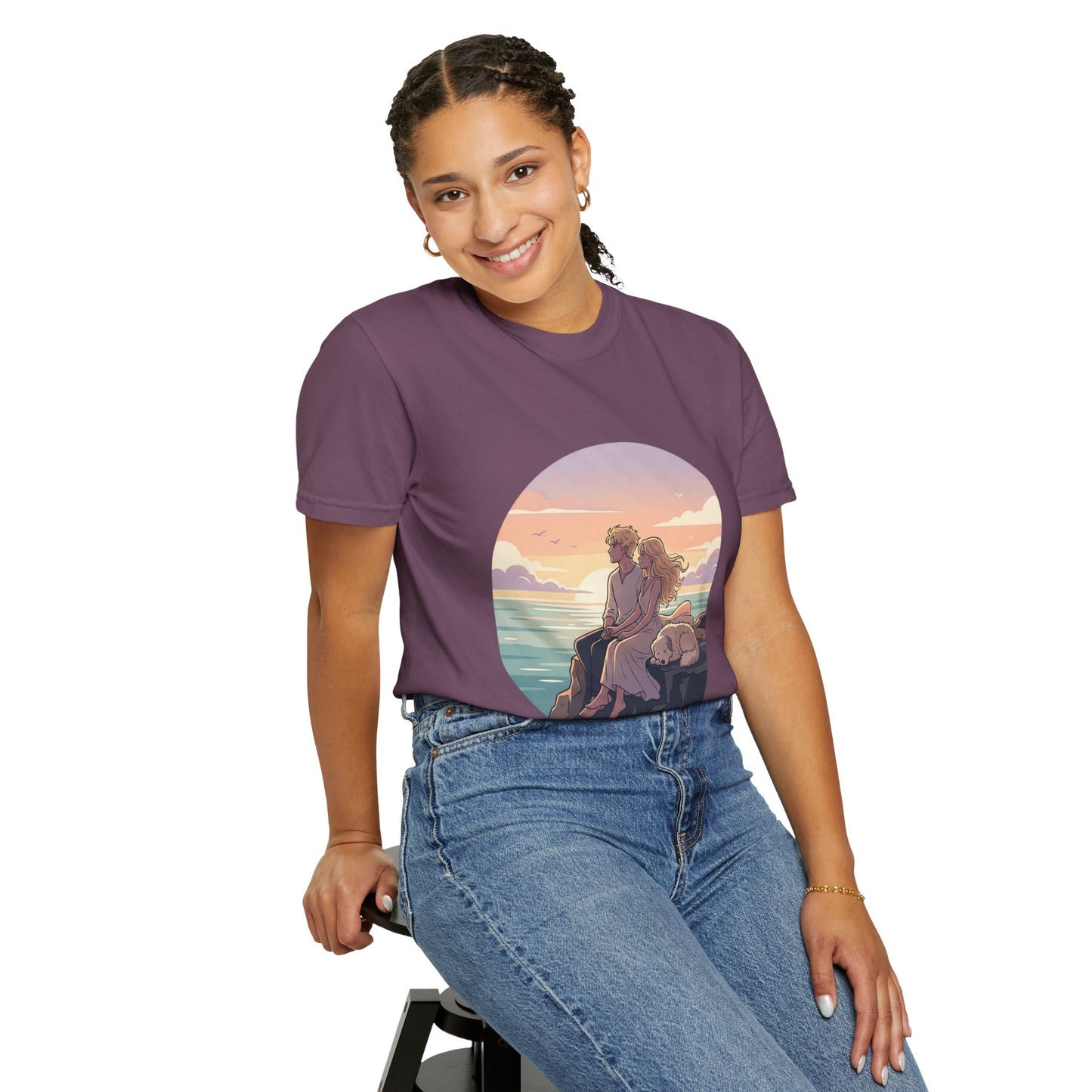 Ocean Sunset Graphic T-Shirt — "The Ocean Already Knows"