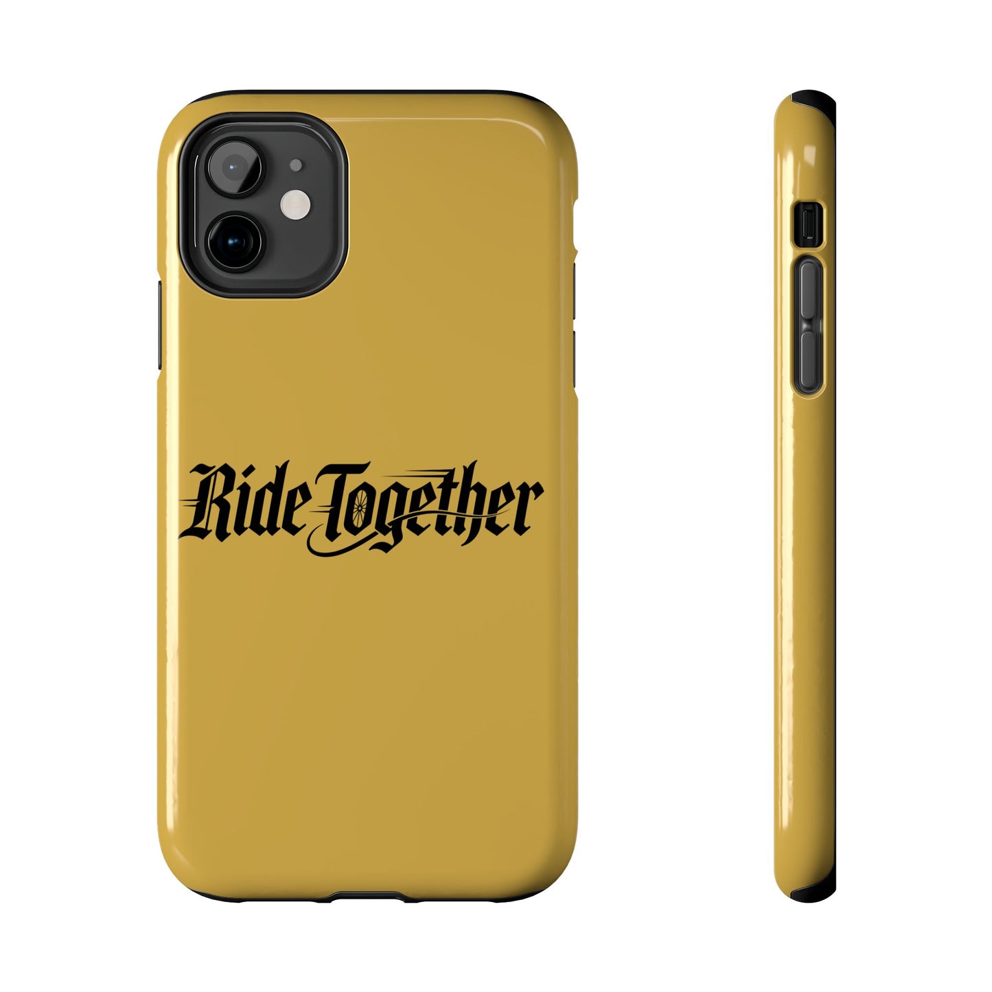 Ride Together Tough Phone Case — Durable Retro Script Protective Cover