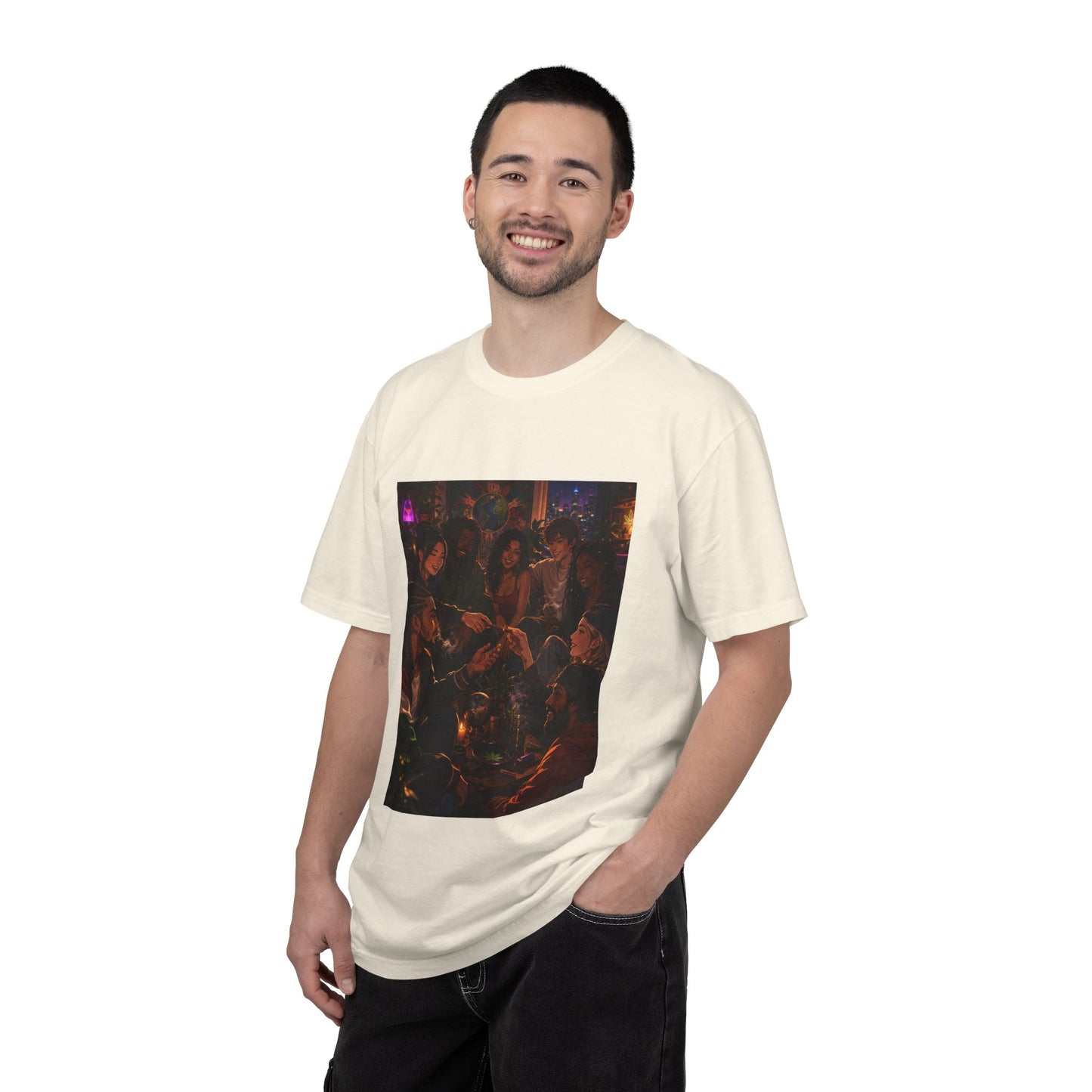 OUR MEMORIES - Vintage Night Party Scene T-Shirt