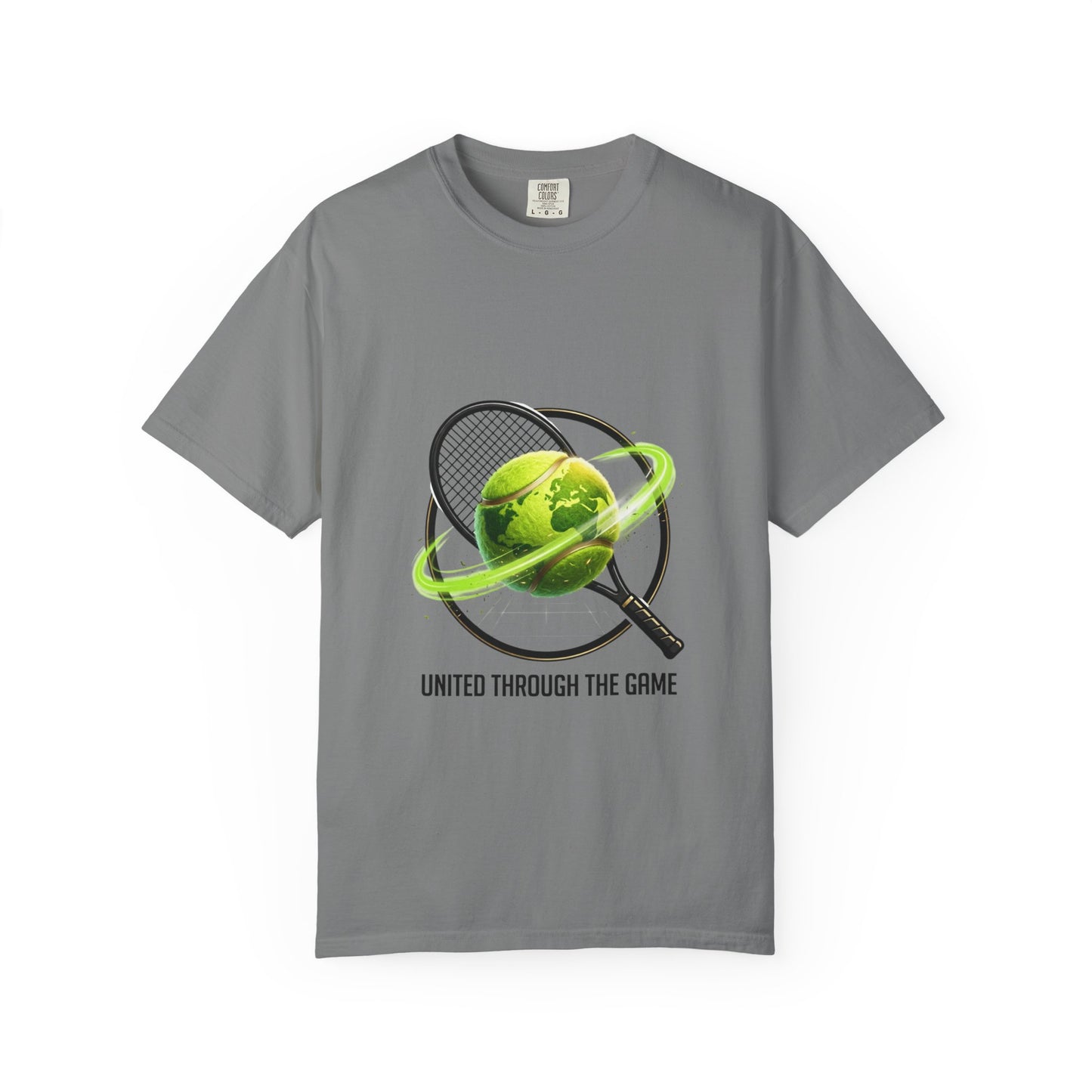 Tennis Globe T‑Shirt — "United Through the Game" Sports Tee