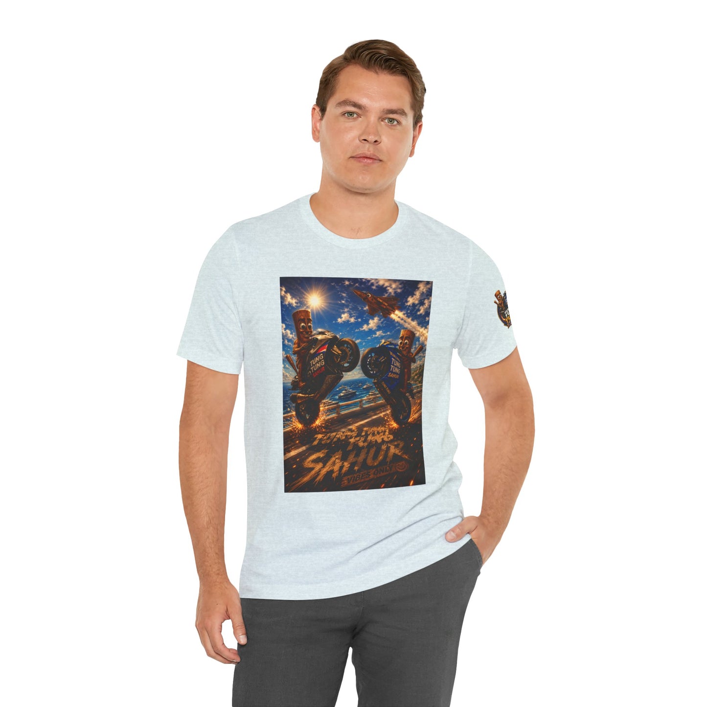 Motorcycle Stunt Tee — Sahara Riders Graphic T-Shirt