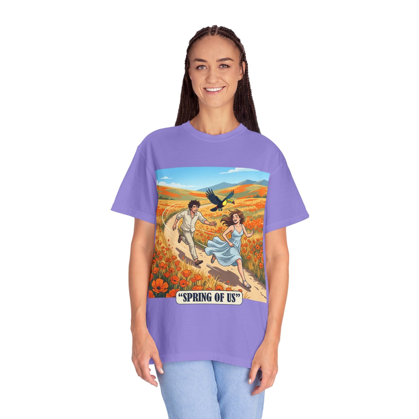 Spring of Us T-Shirt — Romantic Field Illustration Tee