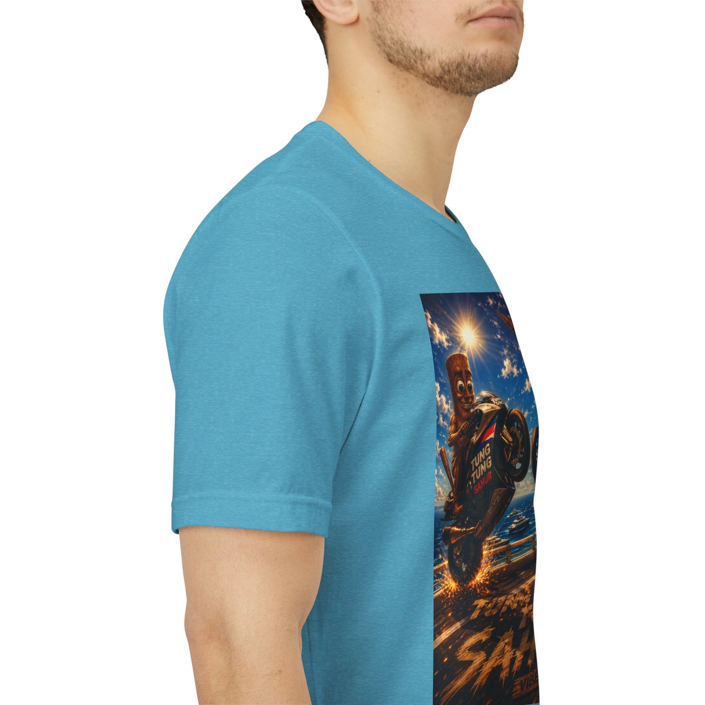 Motorcycle Stunt Tee — Sahara Riders Graphic T-Shirt