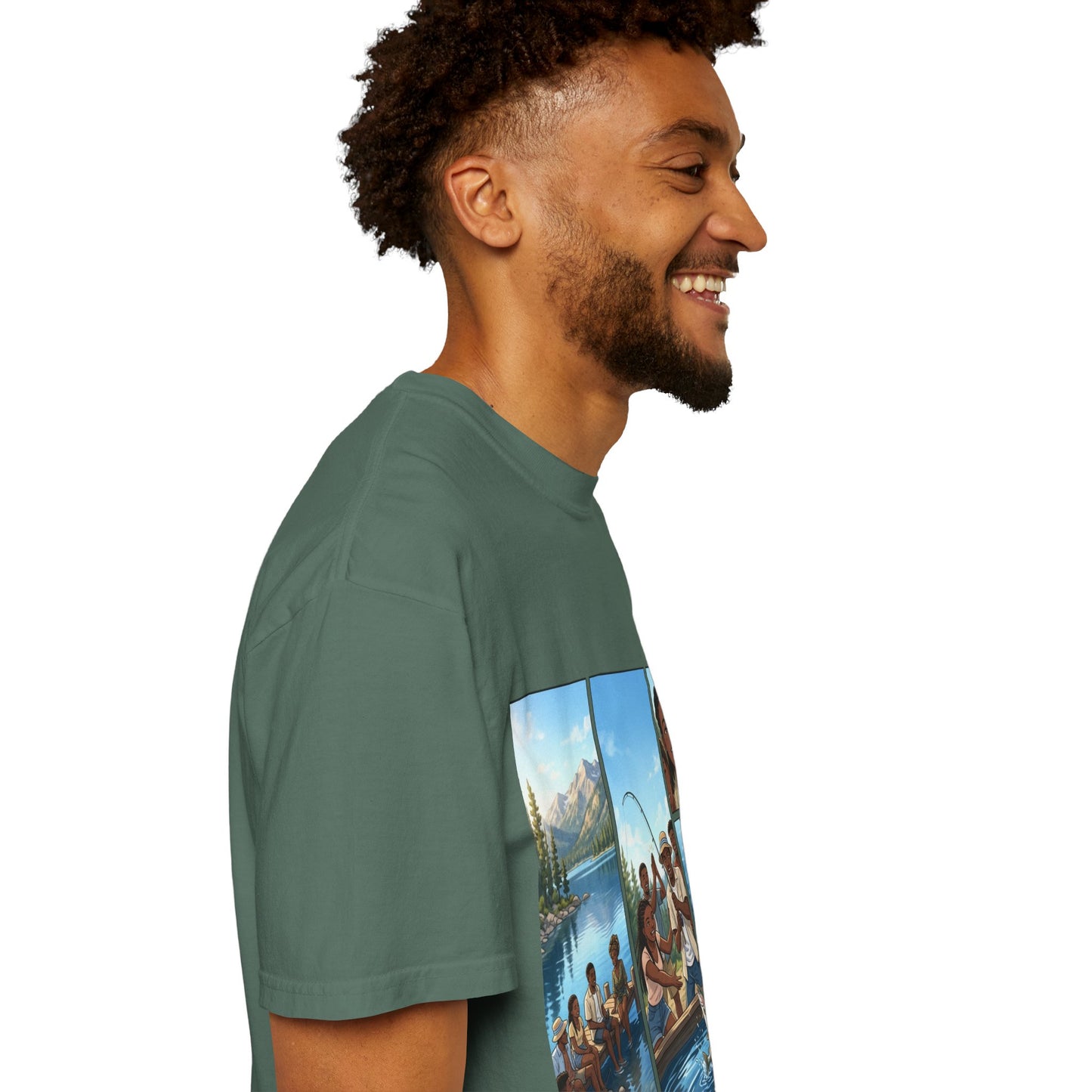 ake Tahoe Fishing Moments T-Shirt — Retro Outdoors Fishing Graphic Tee