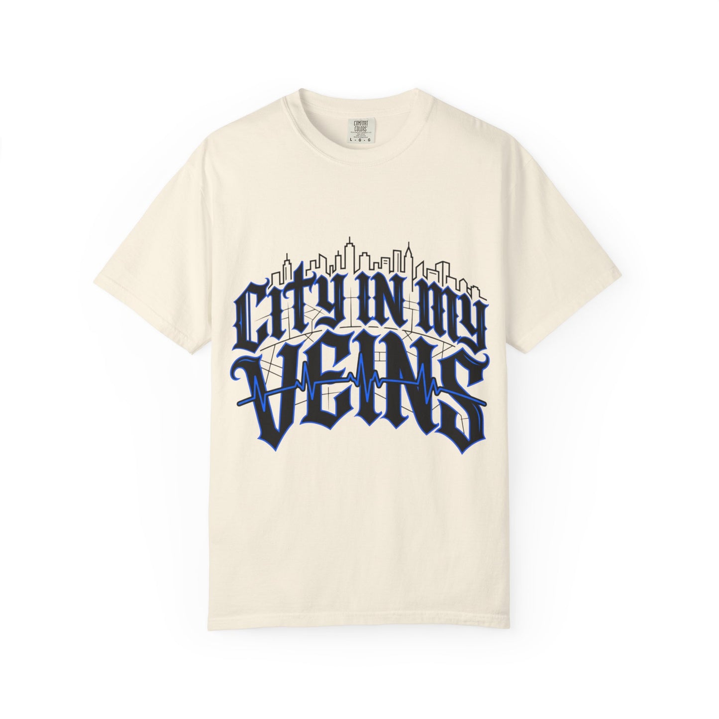 City in My Veins T-Shirt — Urban Skyline Graphic Tee