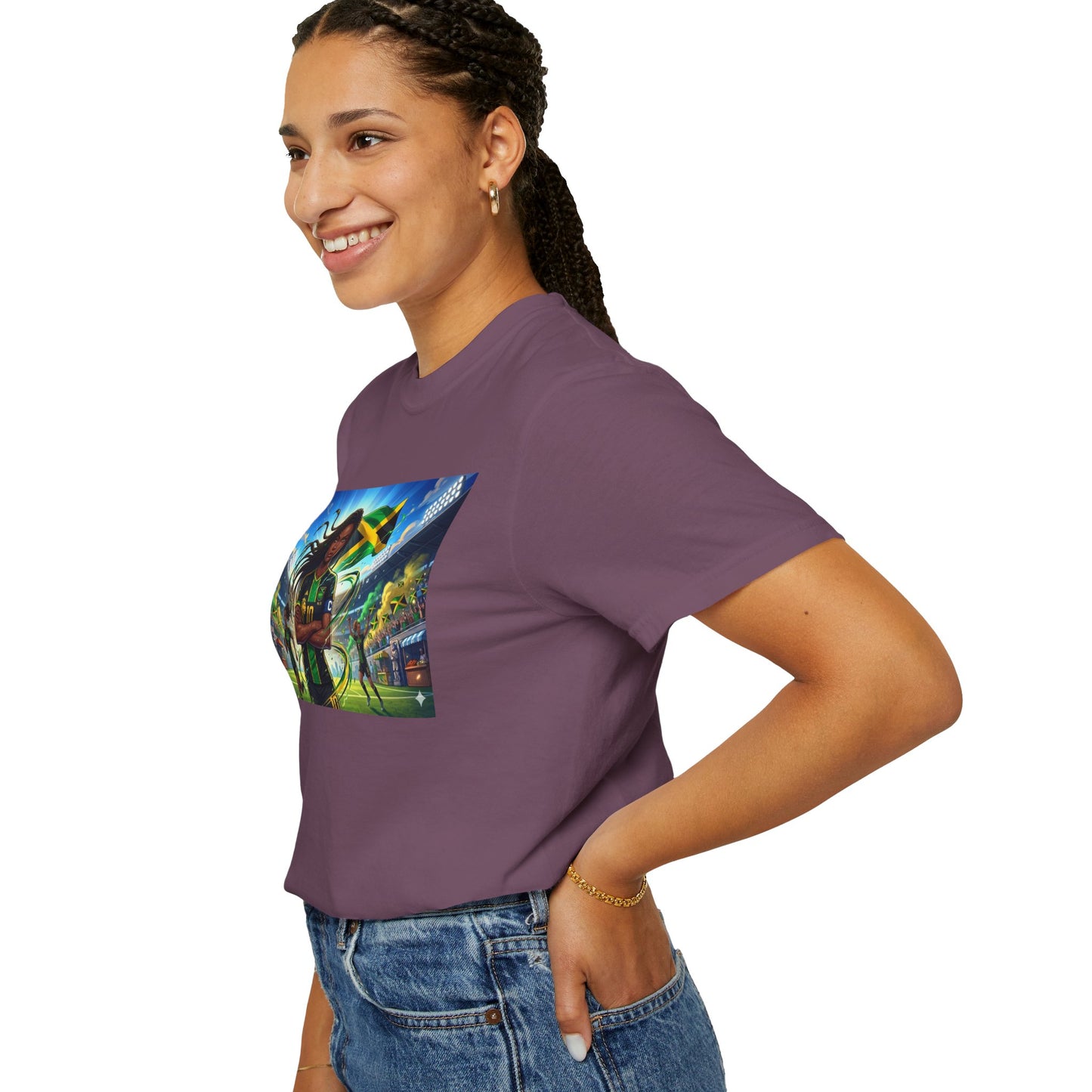 Jamaican Soccer Captain T-Shirt — Rasta Player Stadium Graphic Tee