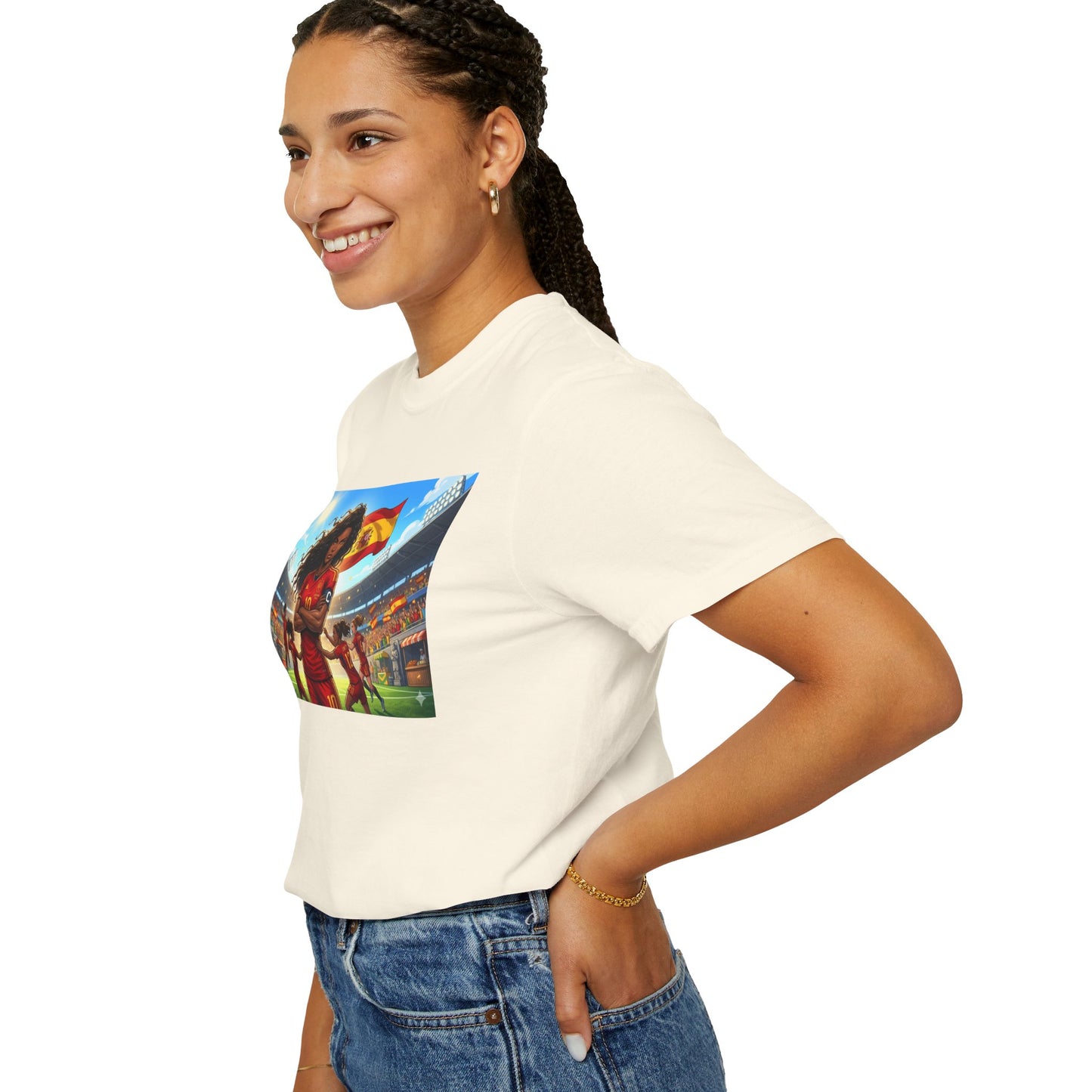 Spain – Female Soccer Champion - Stadium Graphic T-Shirt