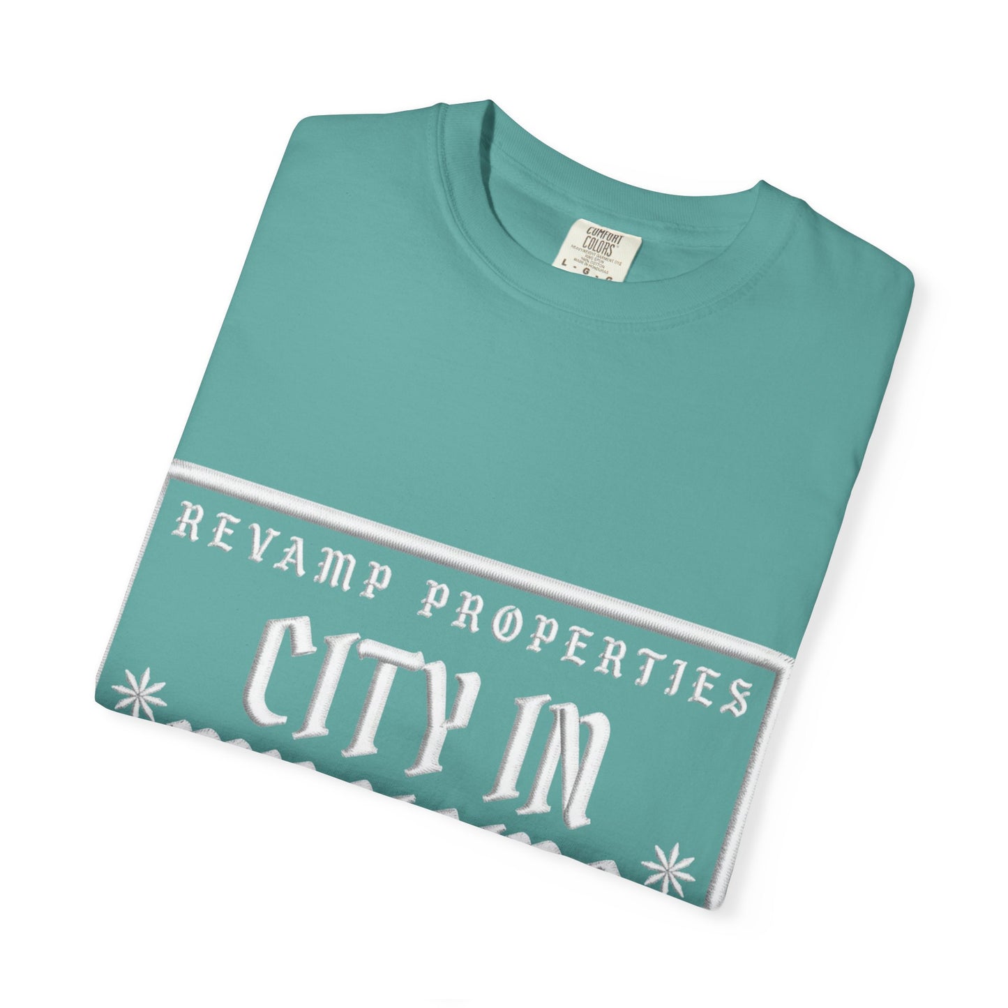 City In My Veins T‑Shirt — Vintage Cityscape Tee (Boston • NYC • Manchester)