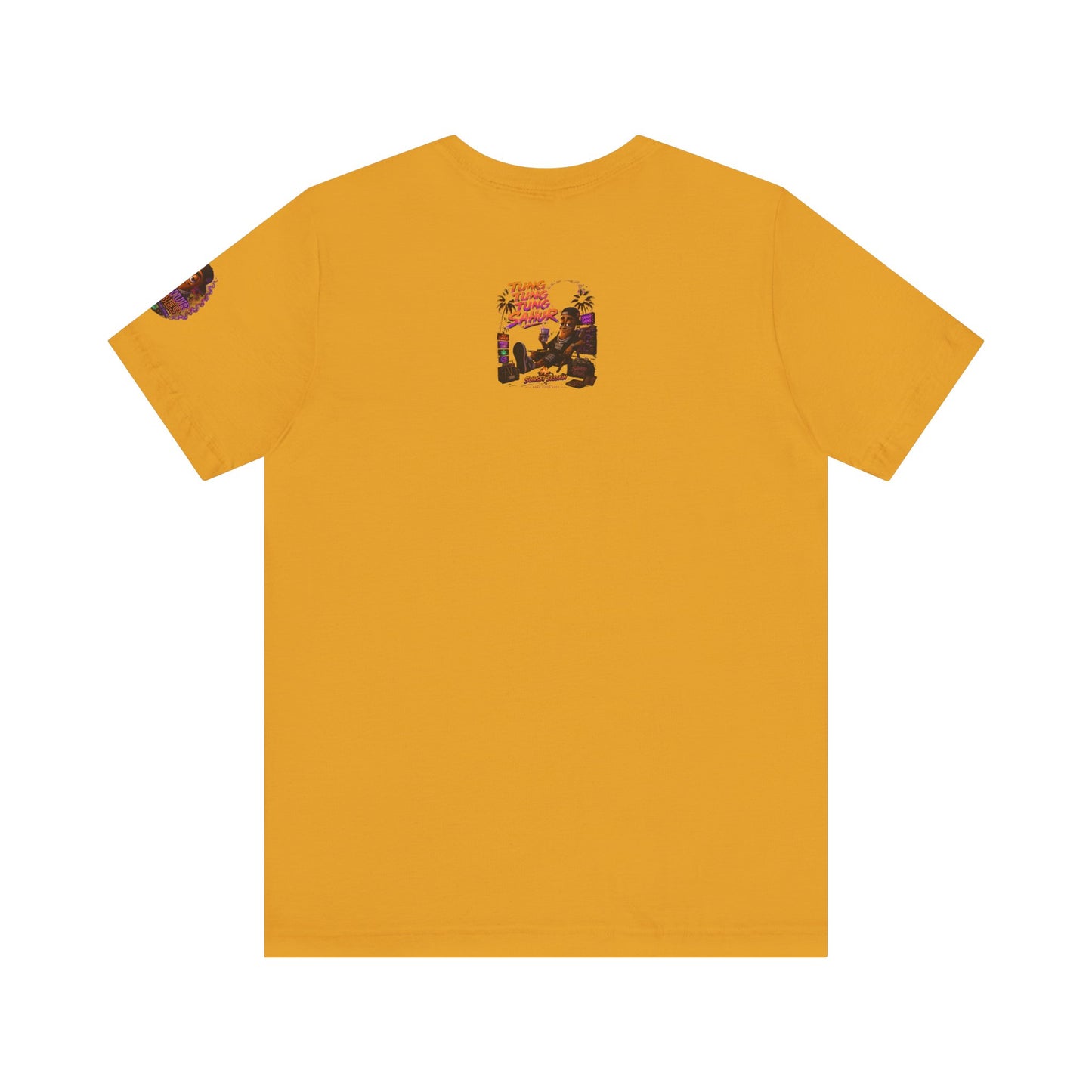 Tung Tung Tung Sahur Laid-Back Nightlife Graphic Tee — "Things Take Time" Urban Cartoon Design