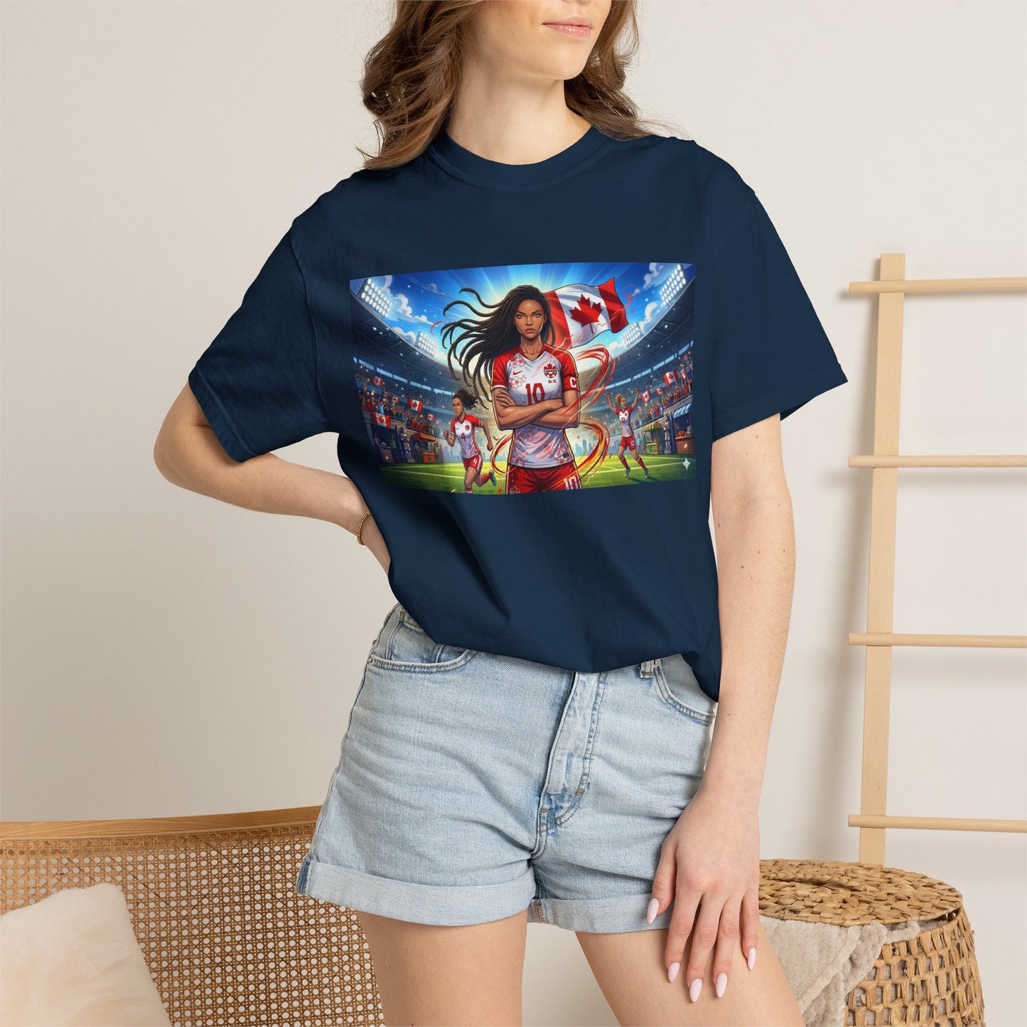 Soccer Star Canada T-Shirt — Women’s Team Jersey Graphic
