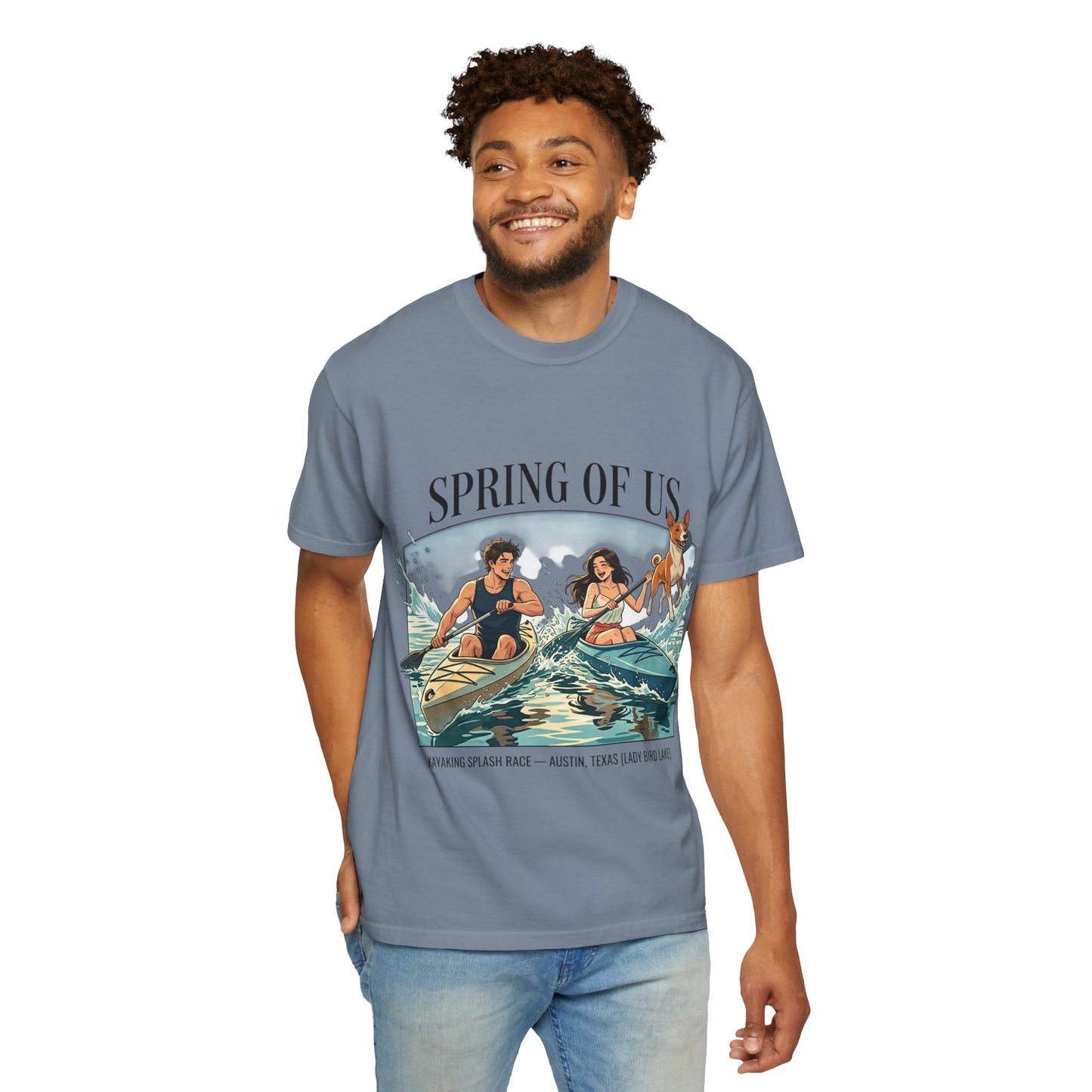 Spring of Us Kayaking T-Shirt — Retro Outdoor Adventure Tee