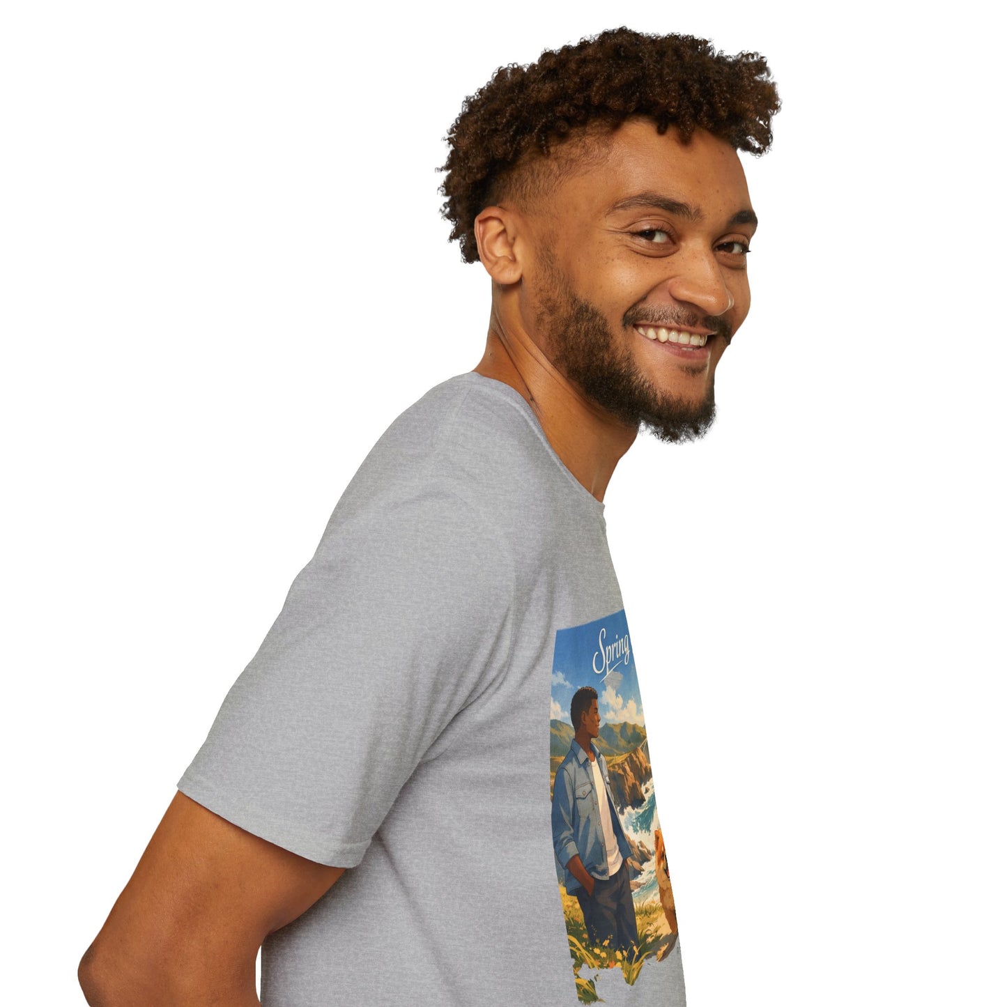 Spring of Us T-Shirt — Romantic Coastal Illustration Tee