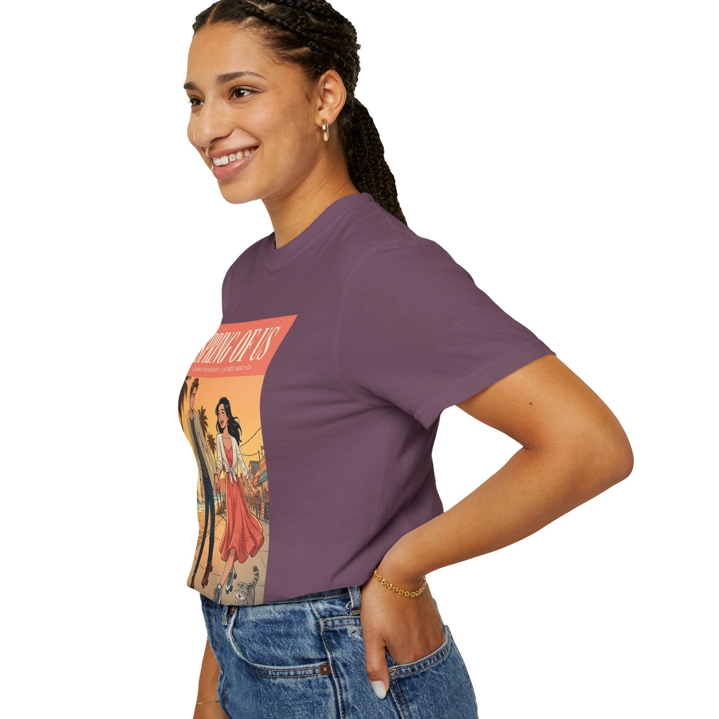 Spring of Us T-Shirt — Vintage Romantic Beach Couple Graphic Tee