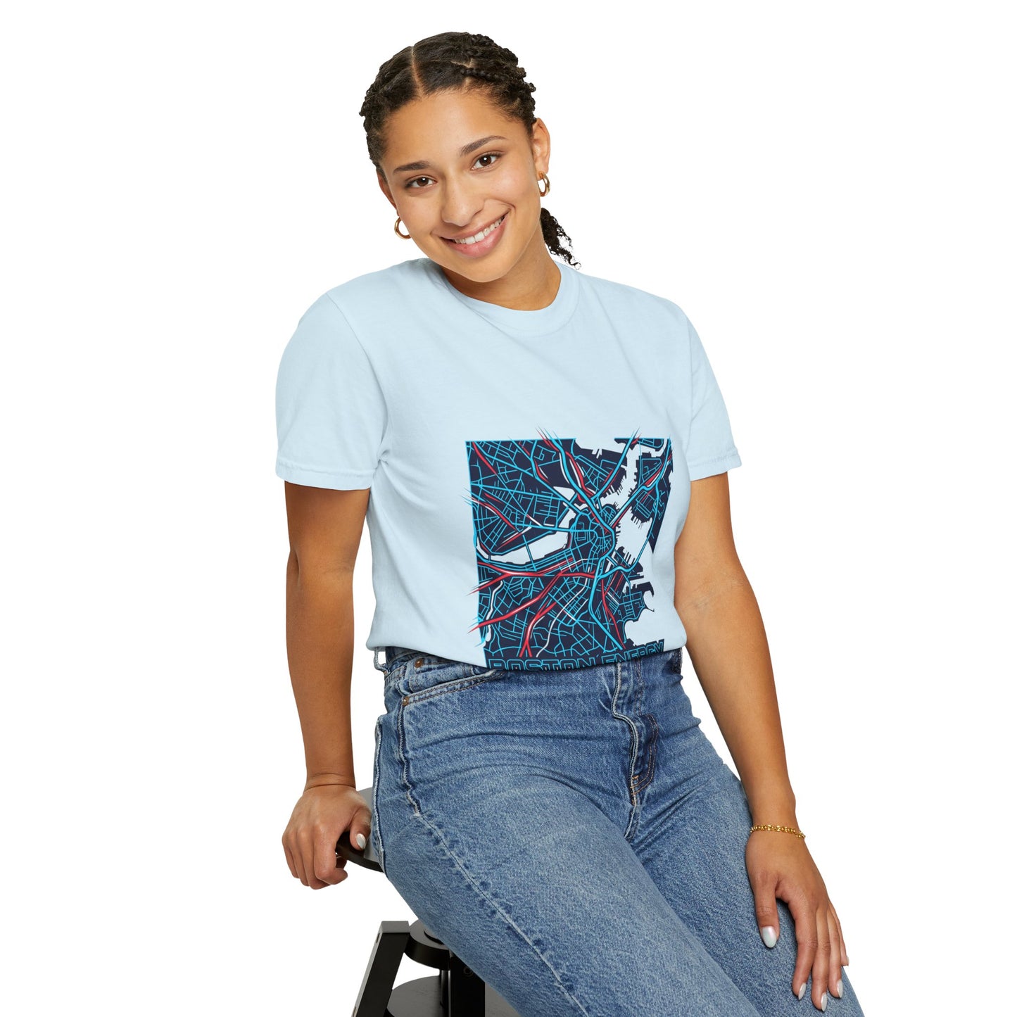 Boston Energy Map T-Shirt — City Map Graphic Tee