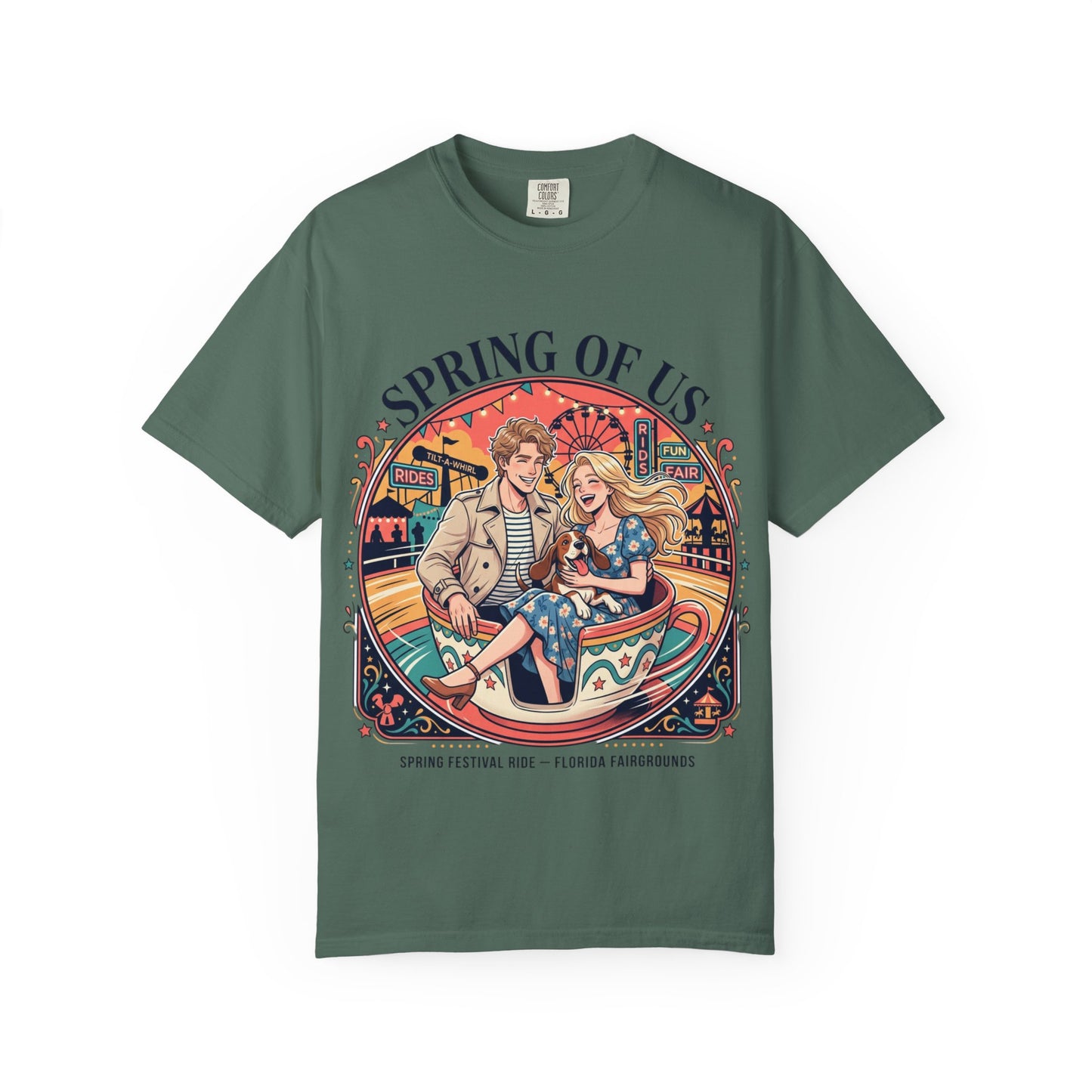Spring of Us T-Shirt — Retro Carnival Couple Tee (Spring Festival Concert)
