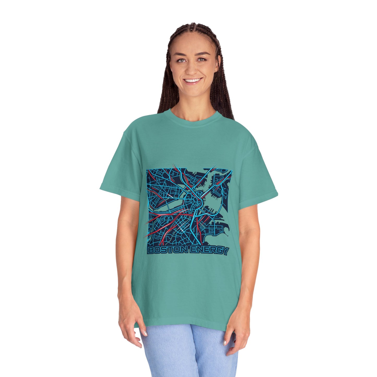 Boston Energy Map T-Shirt — City Map Graphic Tee