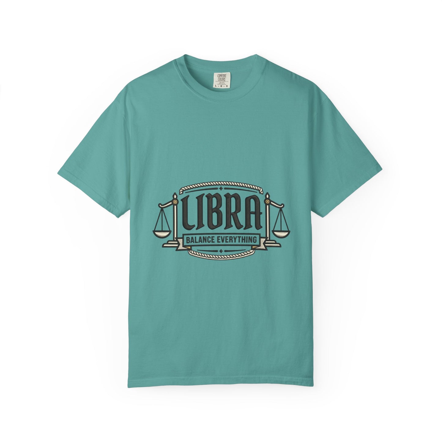 Libra Zodiac T-Shirt — "Balance Everything" Scales Design