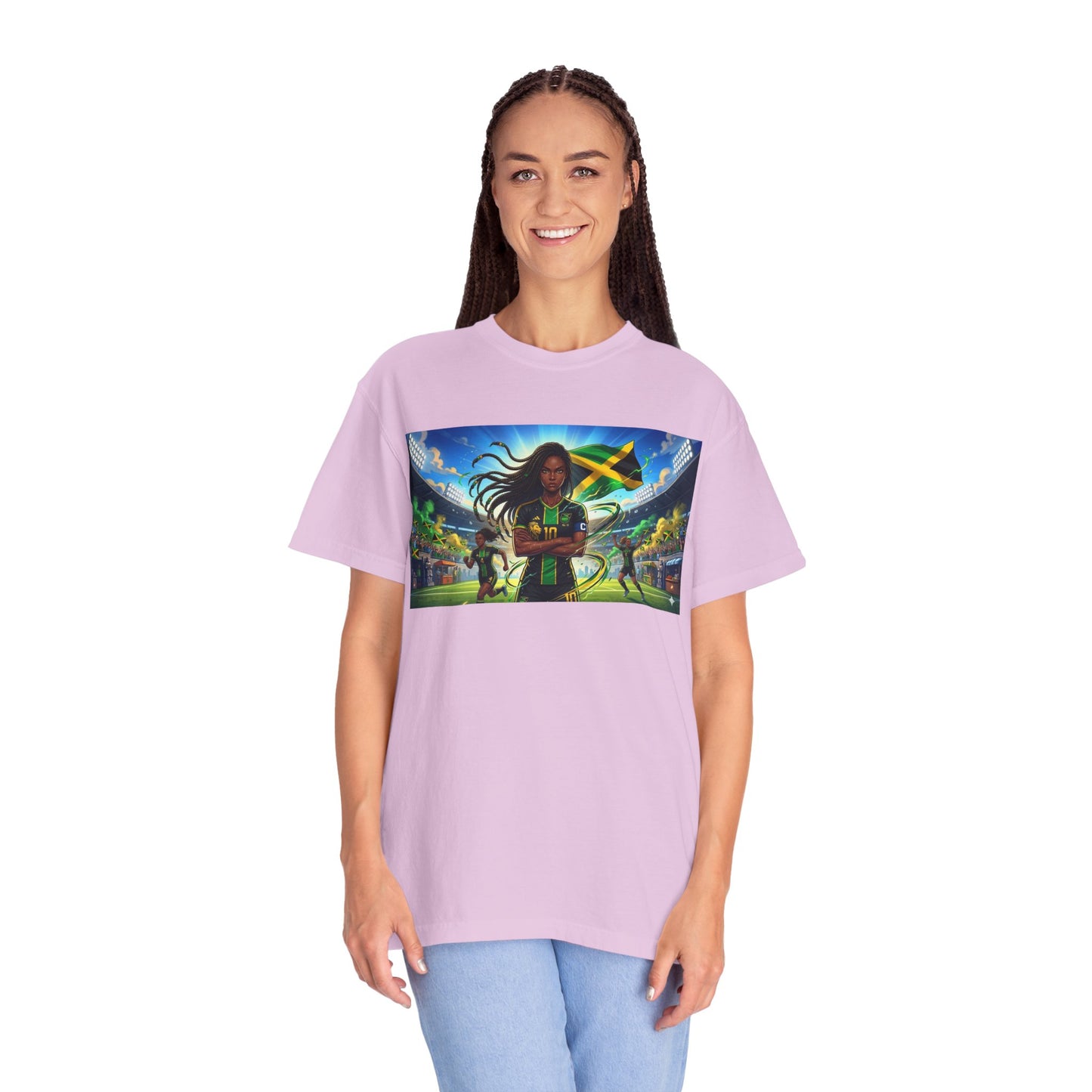 Jamaican Soccer Captain T-Shirt — Rasta Player Stadium Graphic Tee