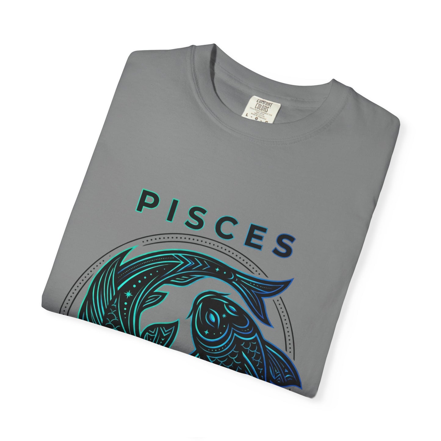 Pisces Zodiac T-Shirt — Artistic Twin Fish Astrology Tee