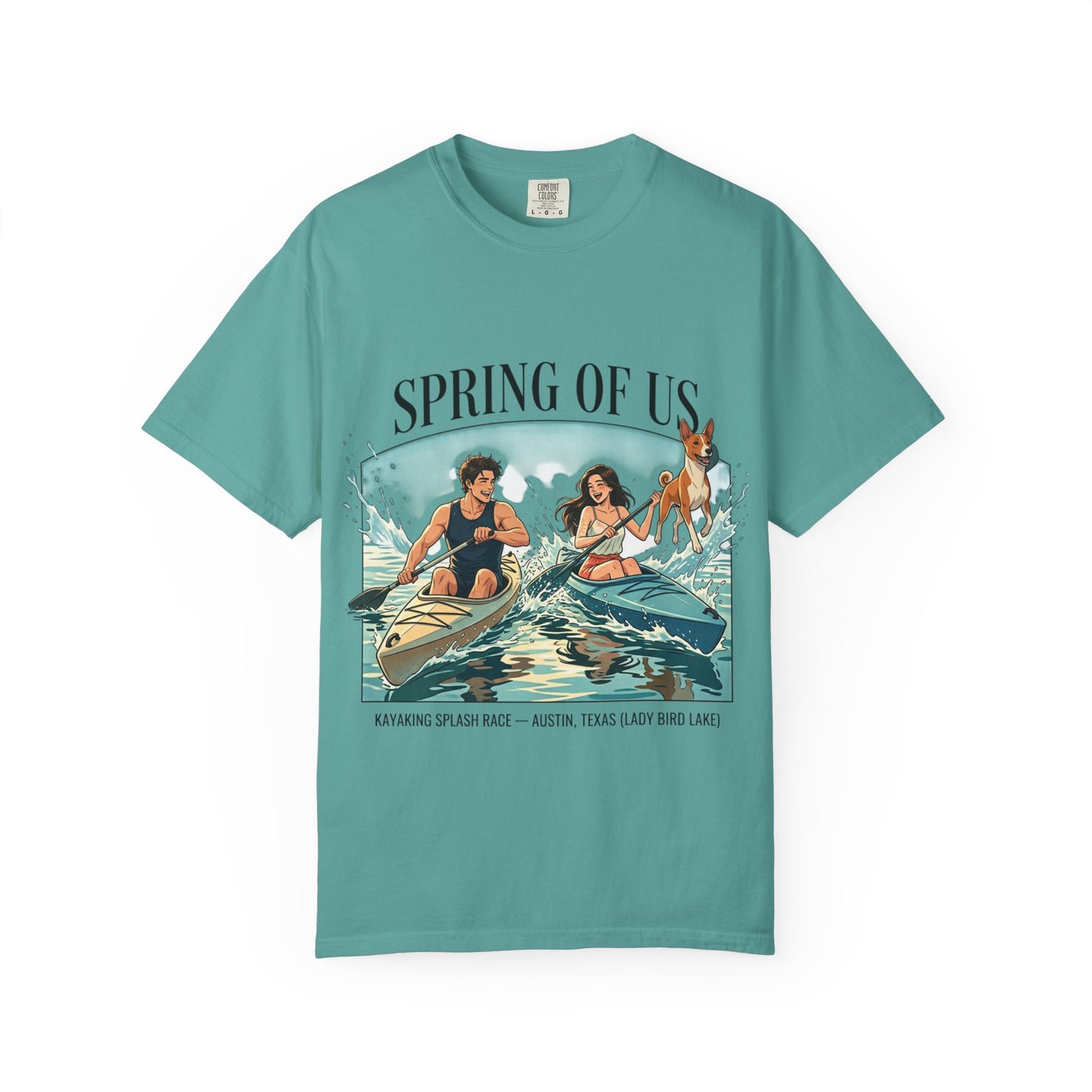 Spring of Us Kayaking T-Shirt — Retro Outdoor Adventure Tee