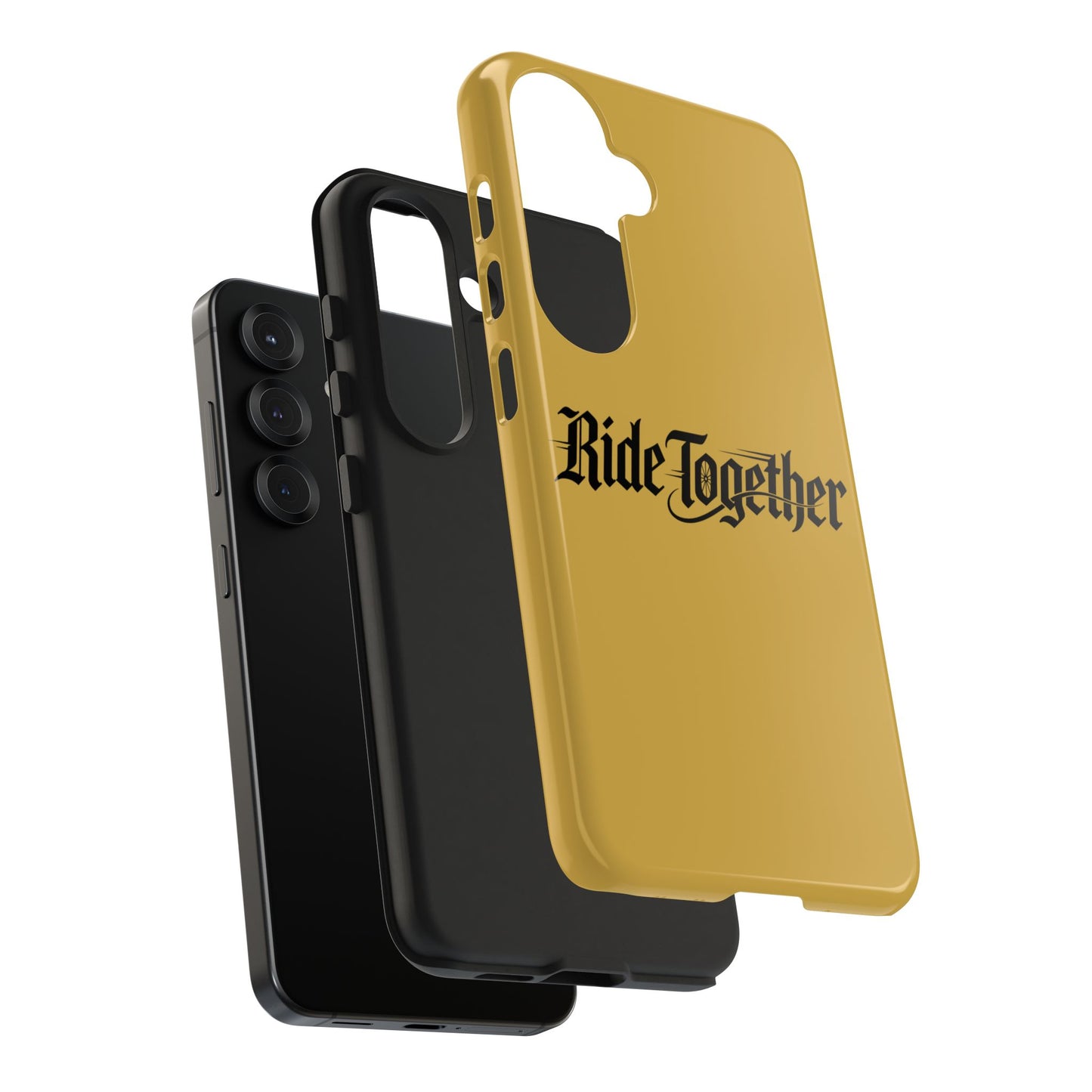 Ride Together Tough Phone Case — Durable Retro Script Protective Cover