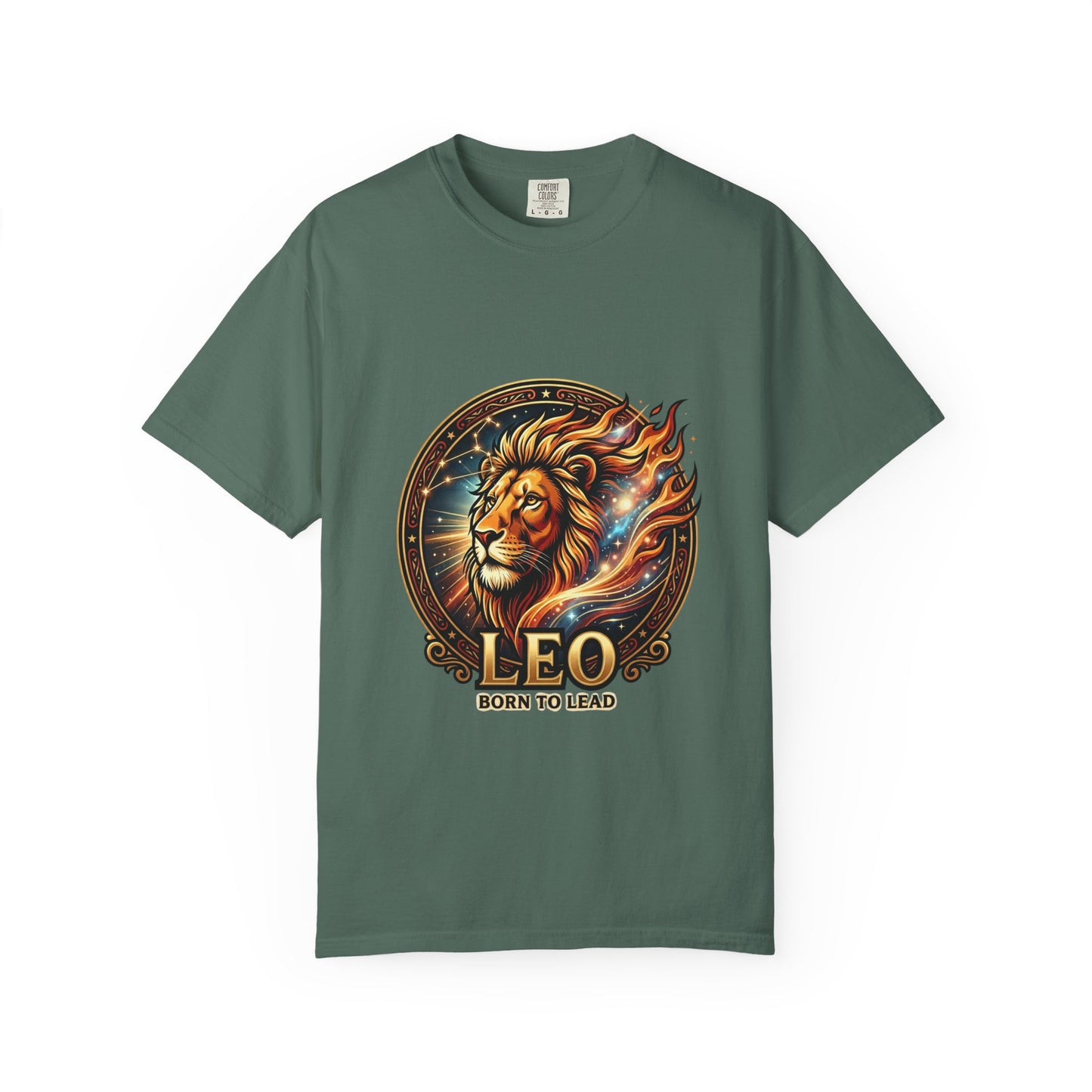 Leo 'Born to Lead' T-Shirt — Bold Zodiac Lion Graphic Tee