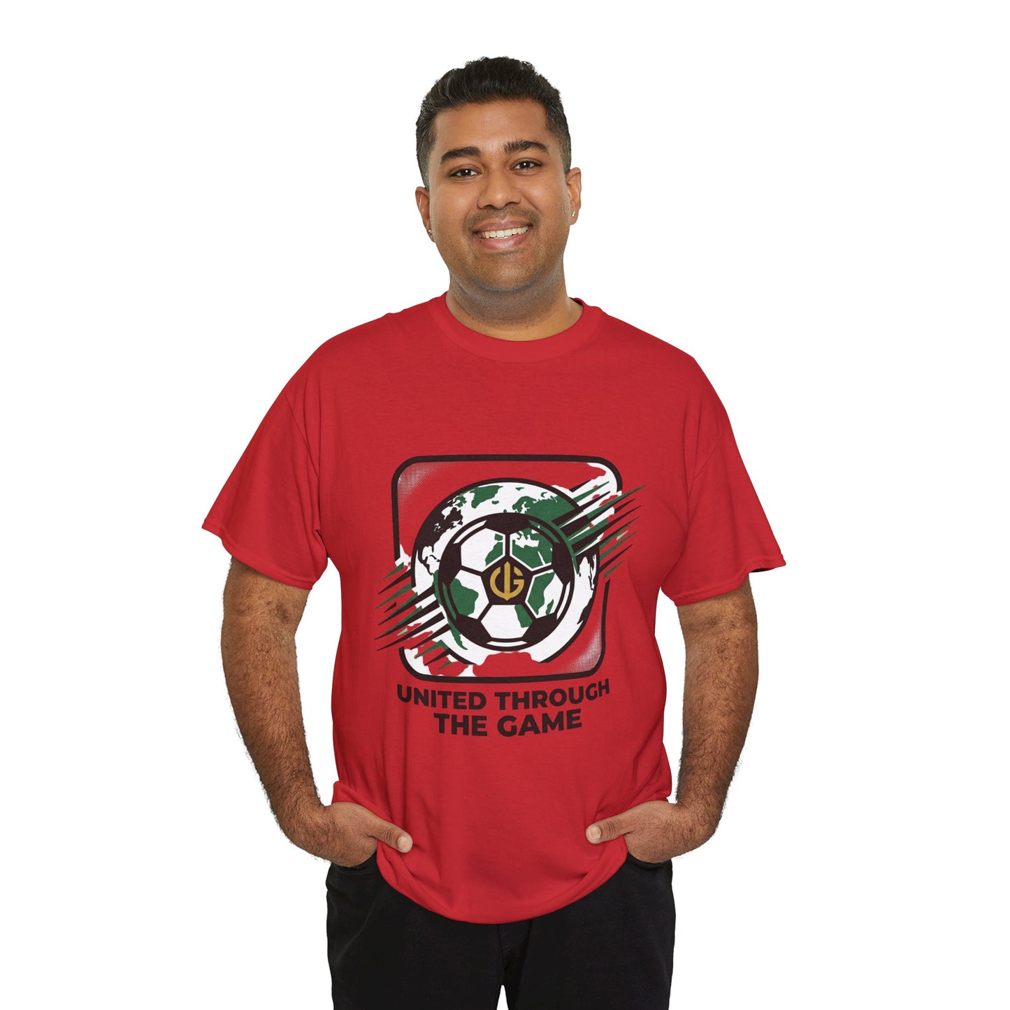 Soccer T-Shirt — "United Through the Game" Graphic Tee