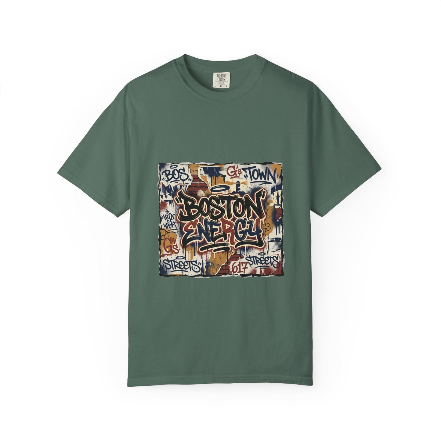 Boston Graffiti Tee — Urban Street Art T‑Shirt