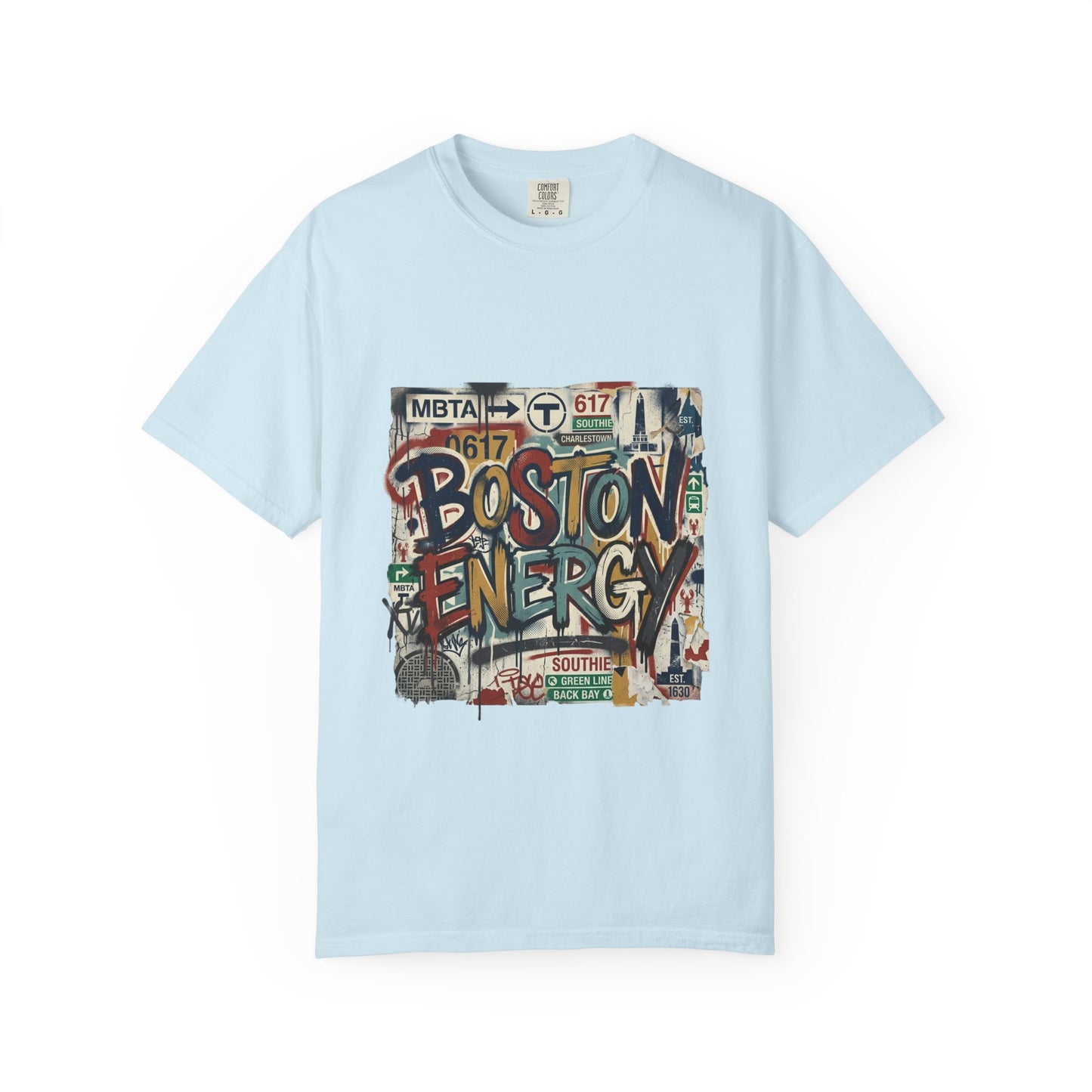 Boston Energy T-Shirt — Graffiti Cityscape Tee