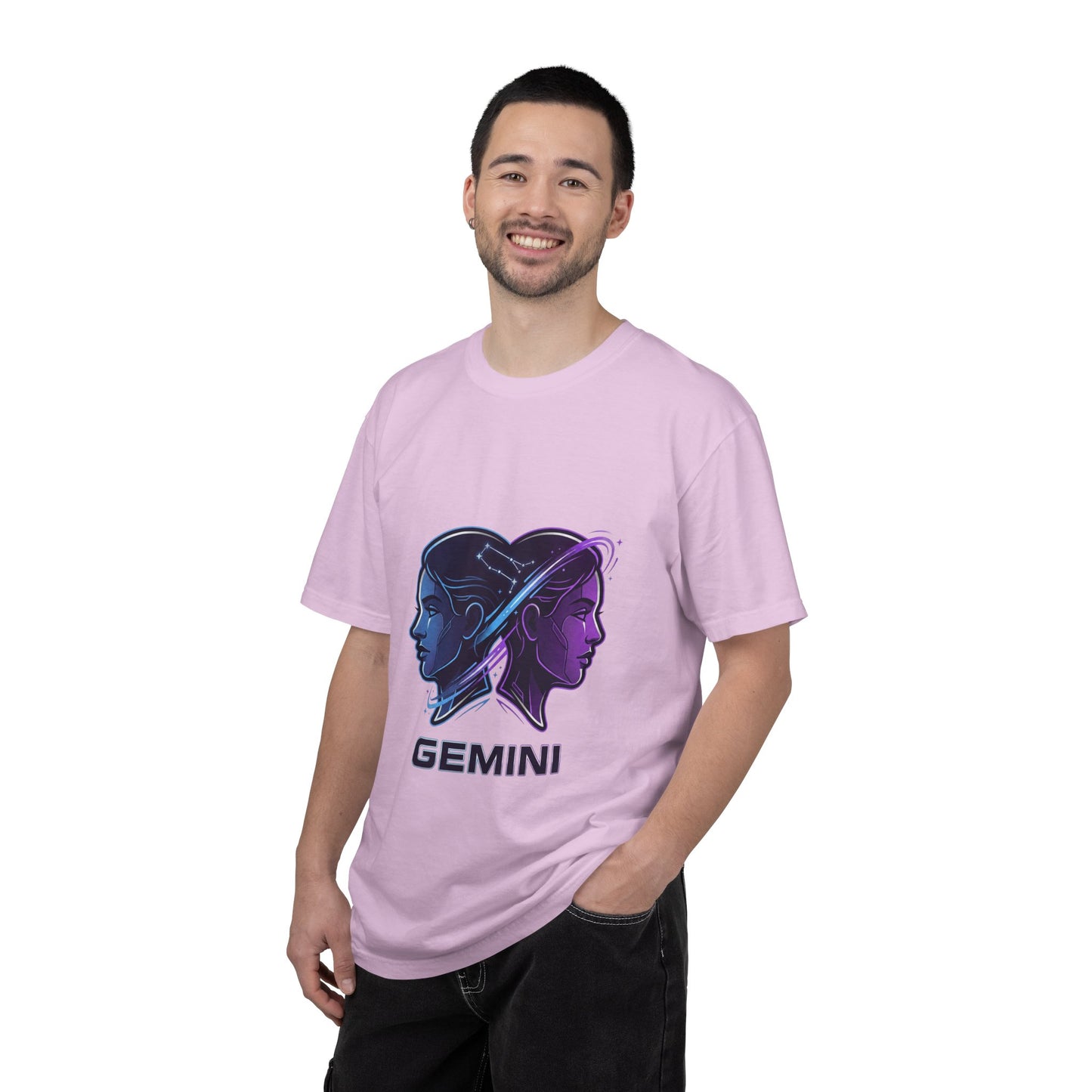 Gemini Zodiac T‑Shirt — Dual Faces Astrology Tee