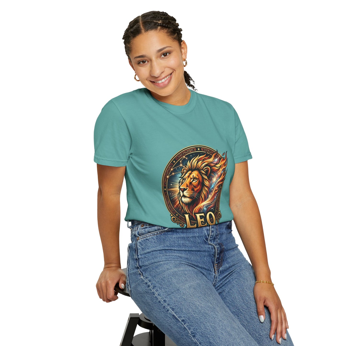Leo 'Born to Lead' T-Shirt — Bold Zodiac Lion Graphic Tee