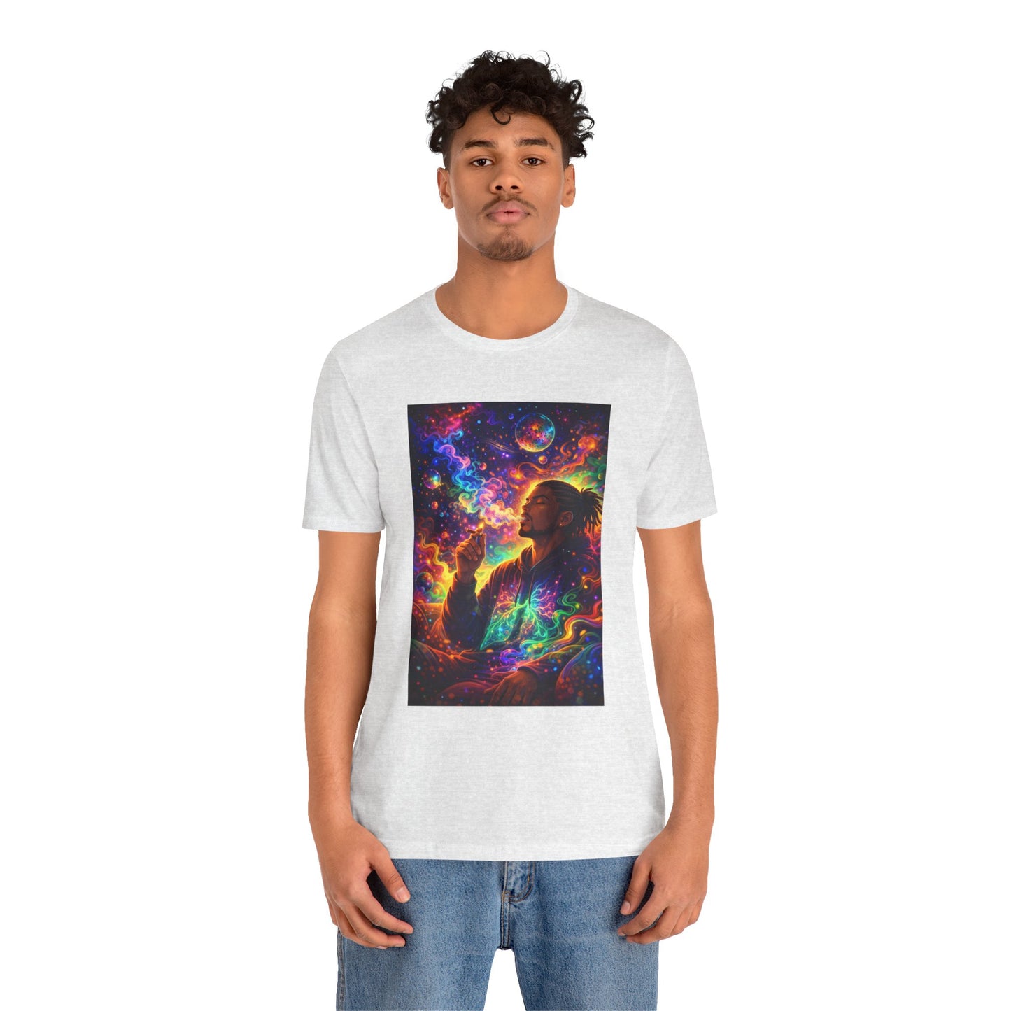 Psychedelic Session T-Shirt — Cosmic Portrait Graphic Tee