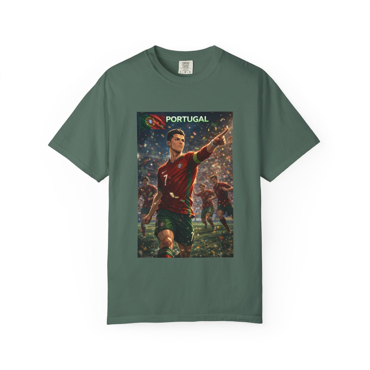 Portugal Soccer Poster T-Shirt — Cristiano Ronaldo Tribute Tee
