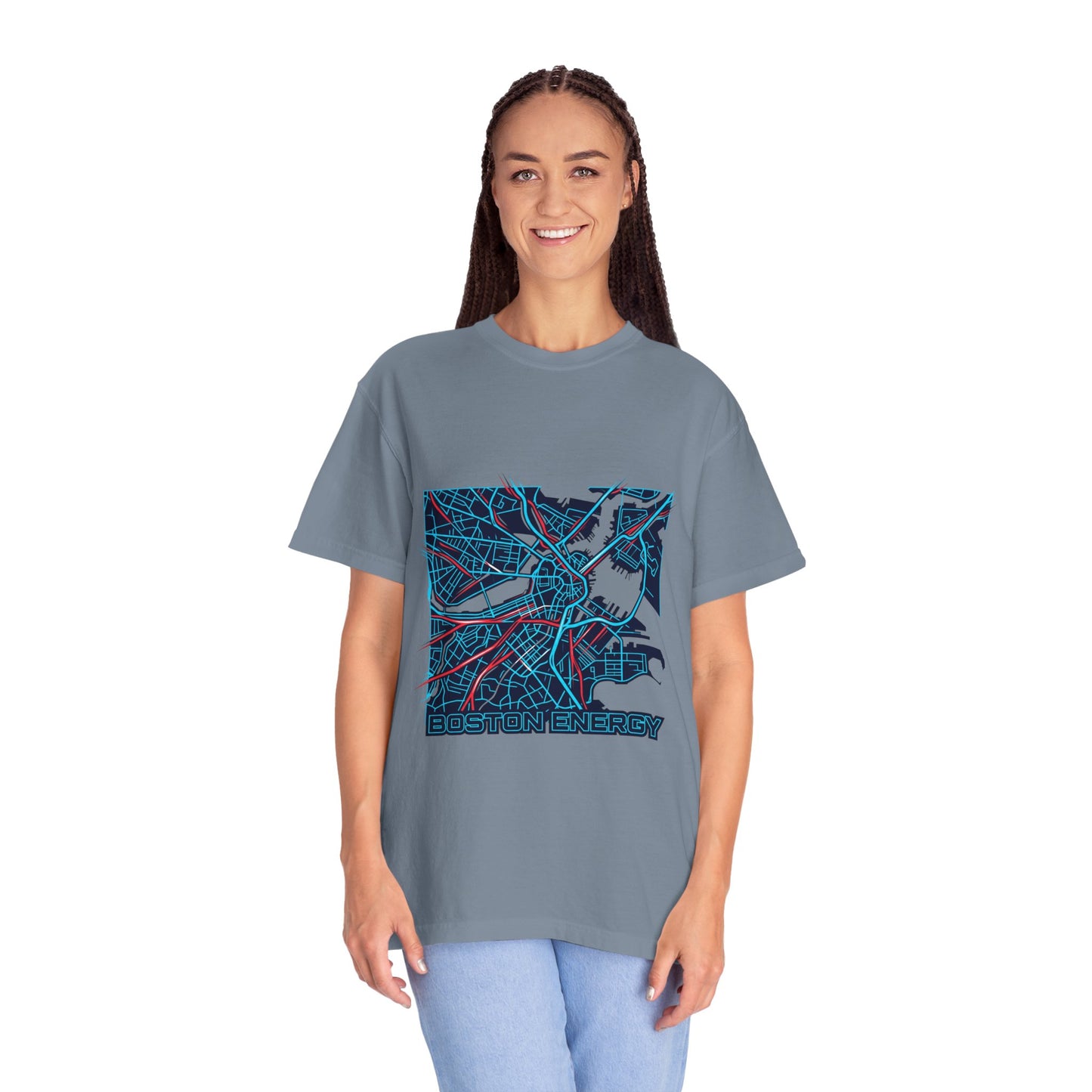 Boston Energy Map T-Shirt — City Map Graphic Tee