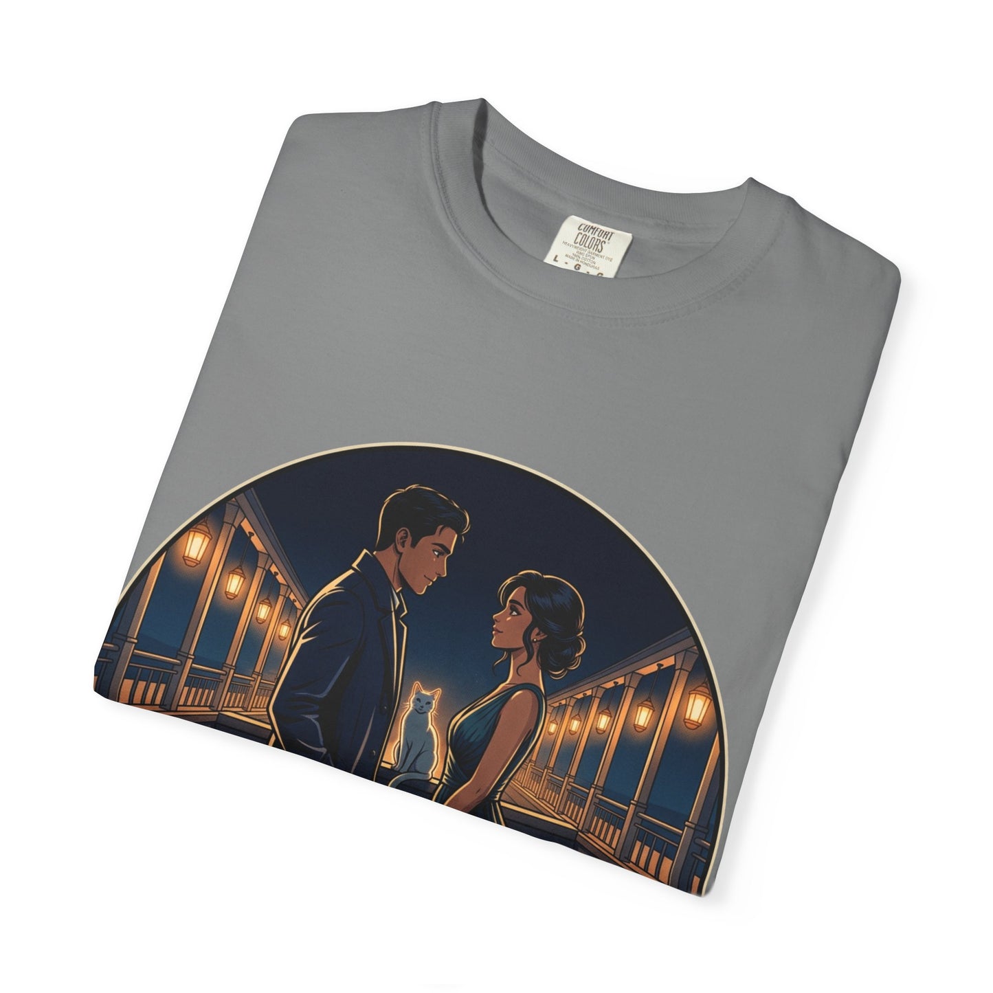 Romantic Night Stroll T-Shirt — "Even in the Quiet... We Shine" Graphic Tee