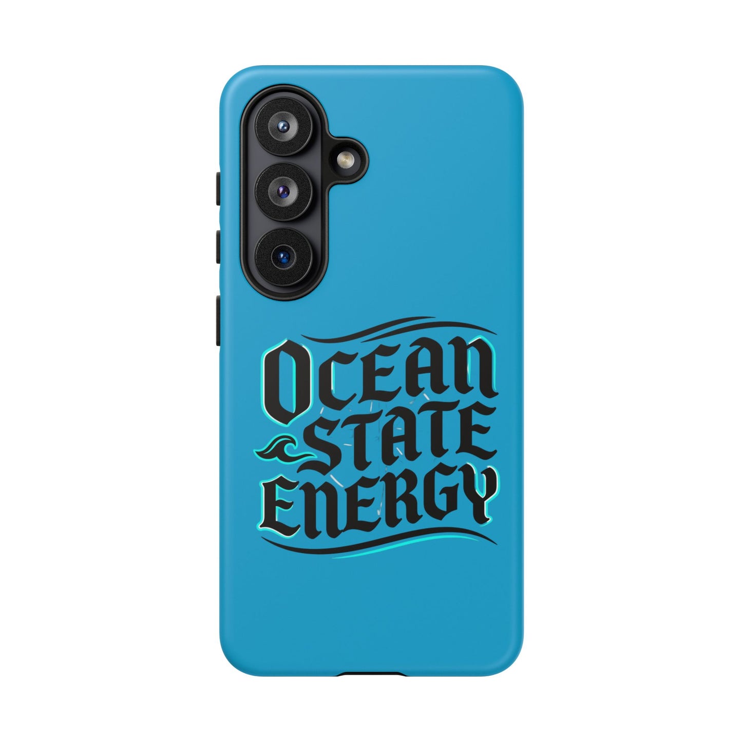 Ocean State Energy Phone Case — Tough Protective iPhone Cover with Nautical Script