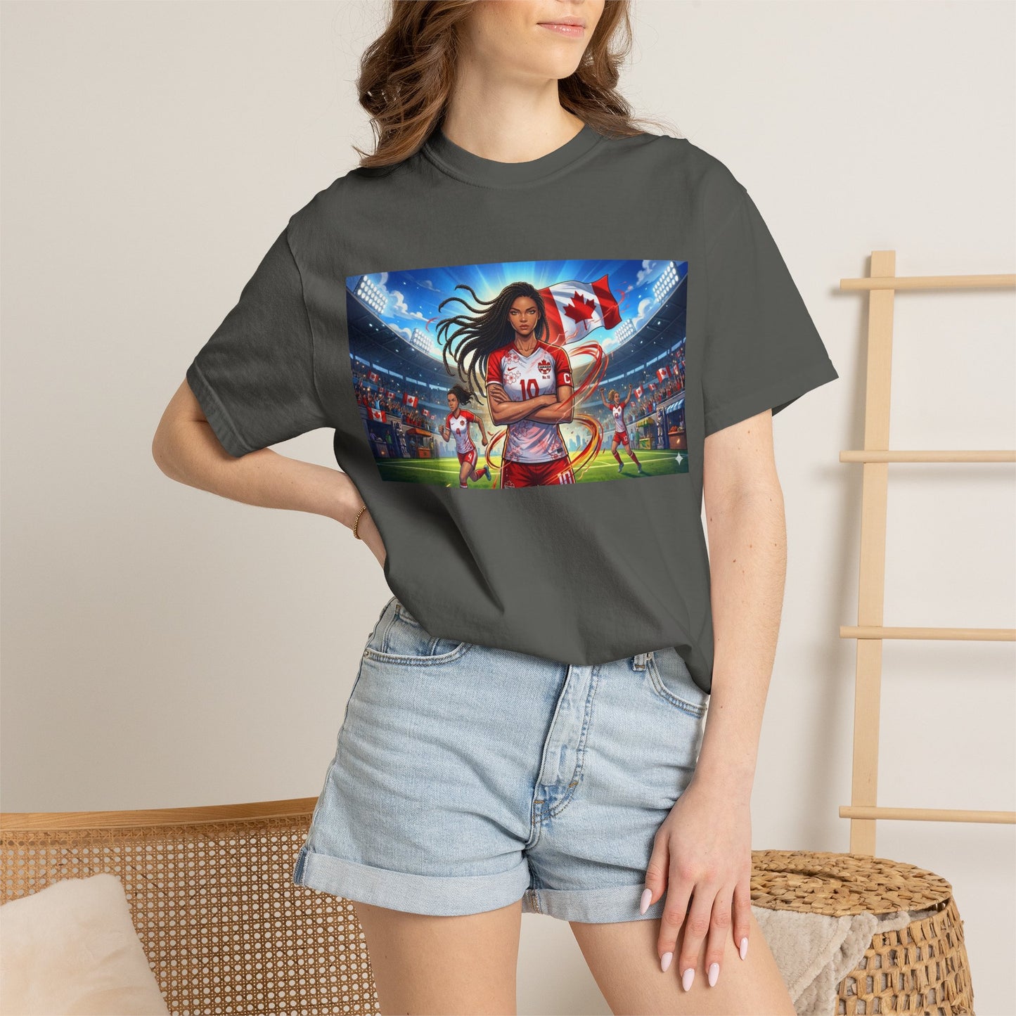 Soccer Star Canada T-Shirt — Women’s Team Jersey Graphic