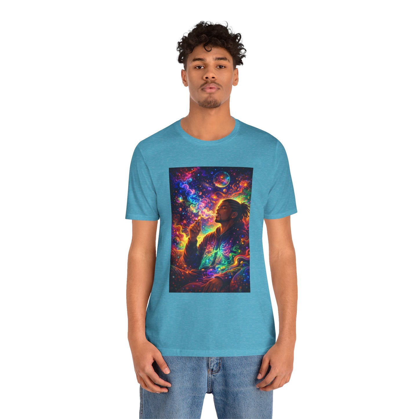 Psychedelic Session T-Shirt — Cosmic Portrait Graphic Tee